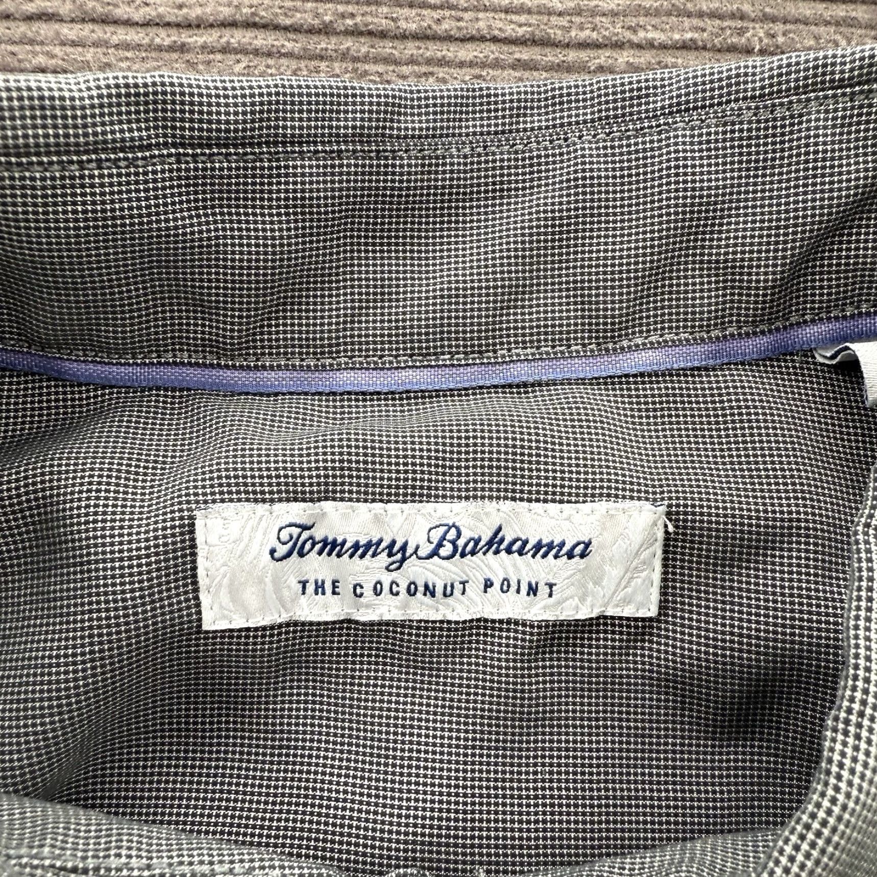 Tommy Bahama Tommy Bahama The Coconut Point Shirt Men XL Gray Tercel Short Sleeve Button Up Size US XL / EU 56 / 4 - 3 Thumbnail