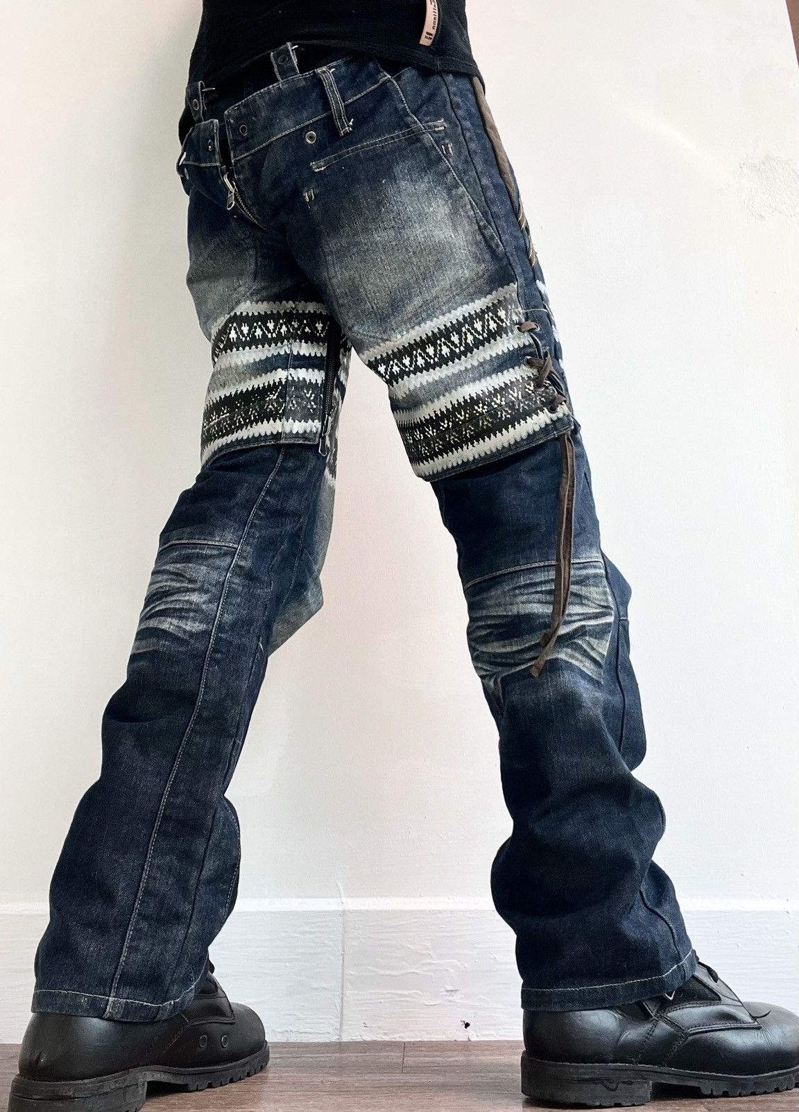 PPFM PPFM Easter Rock Double Waist Jeans Size US 32 / EU 48 - 1 Thumbnail