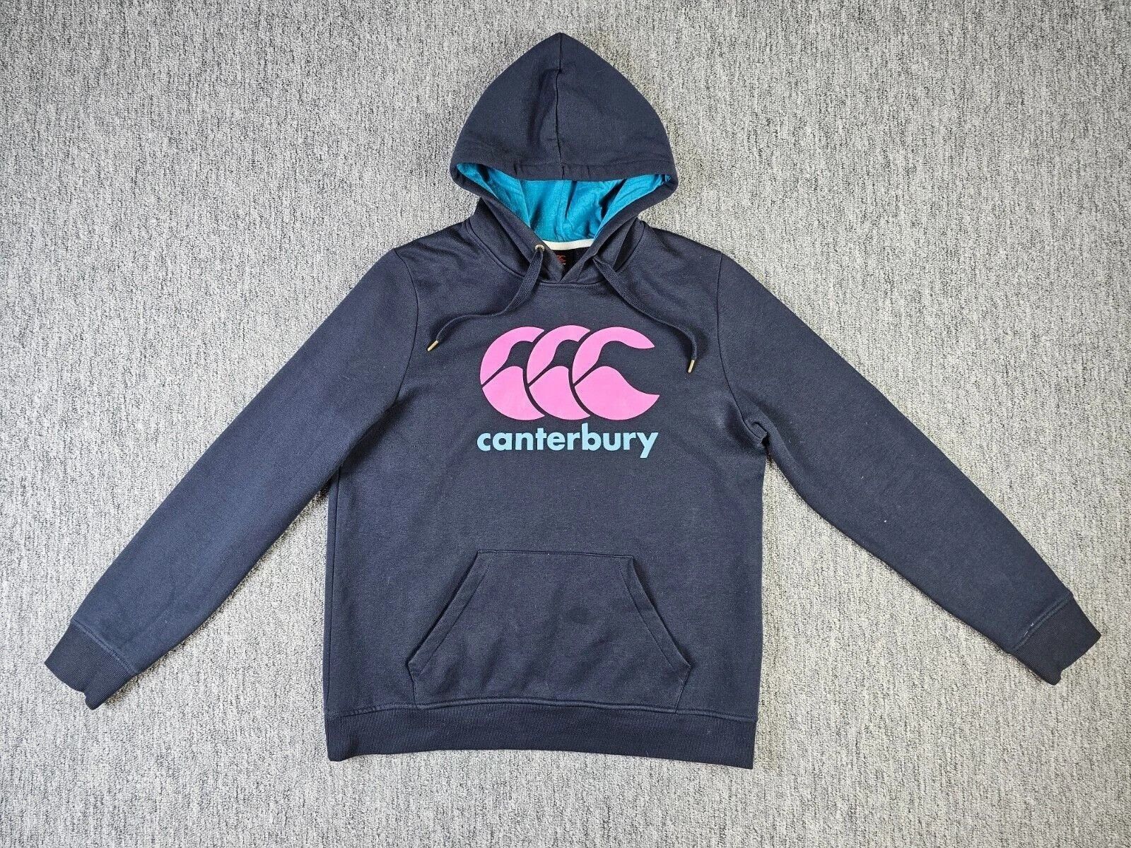 Canterbury of New Zealand Canterbury CCC Rugby Hoodie Navy Pink Logo Boys XL Fleece Size US XL / EU 56 / 4 - 2 Thumbnail