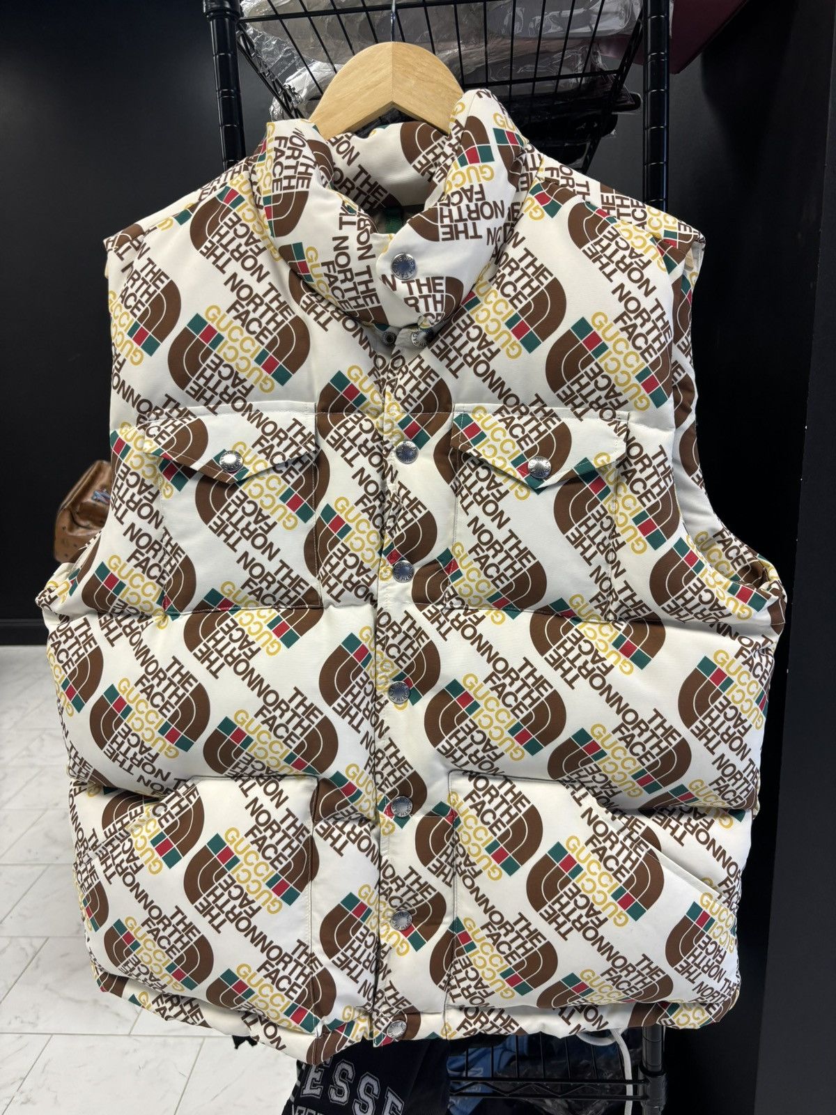 Gucci × The North Face North Face Gucci Puffer Vest Size US L / EU 52-54 / 3 - 1 Thumbnail