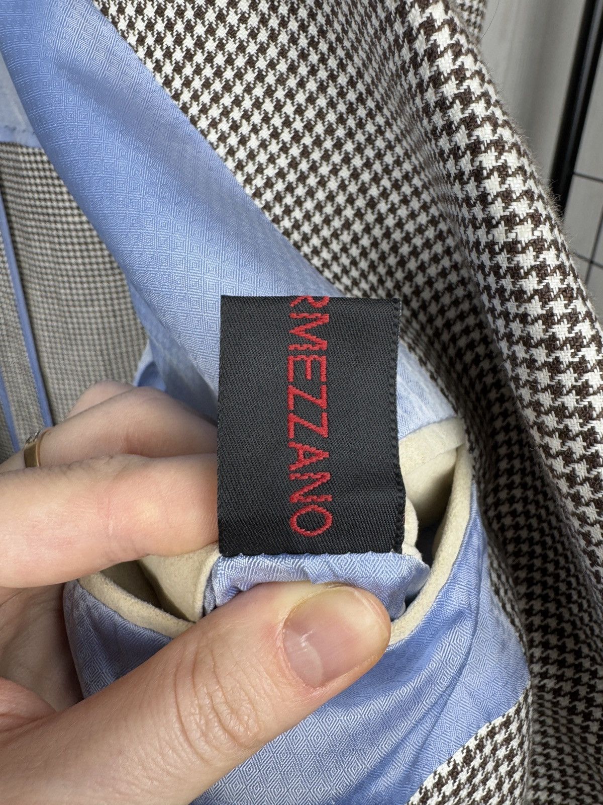 Pal Zileri Pal Zileri Concept Hemp Linen houndstooth unlined blazer 56 Size 46R - 12 Thumbnail