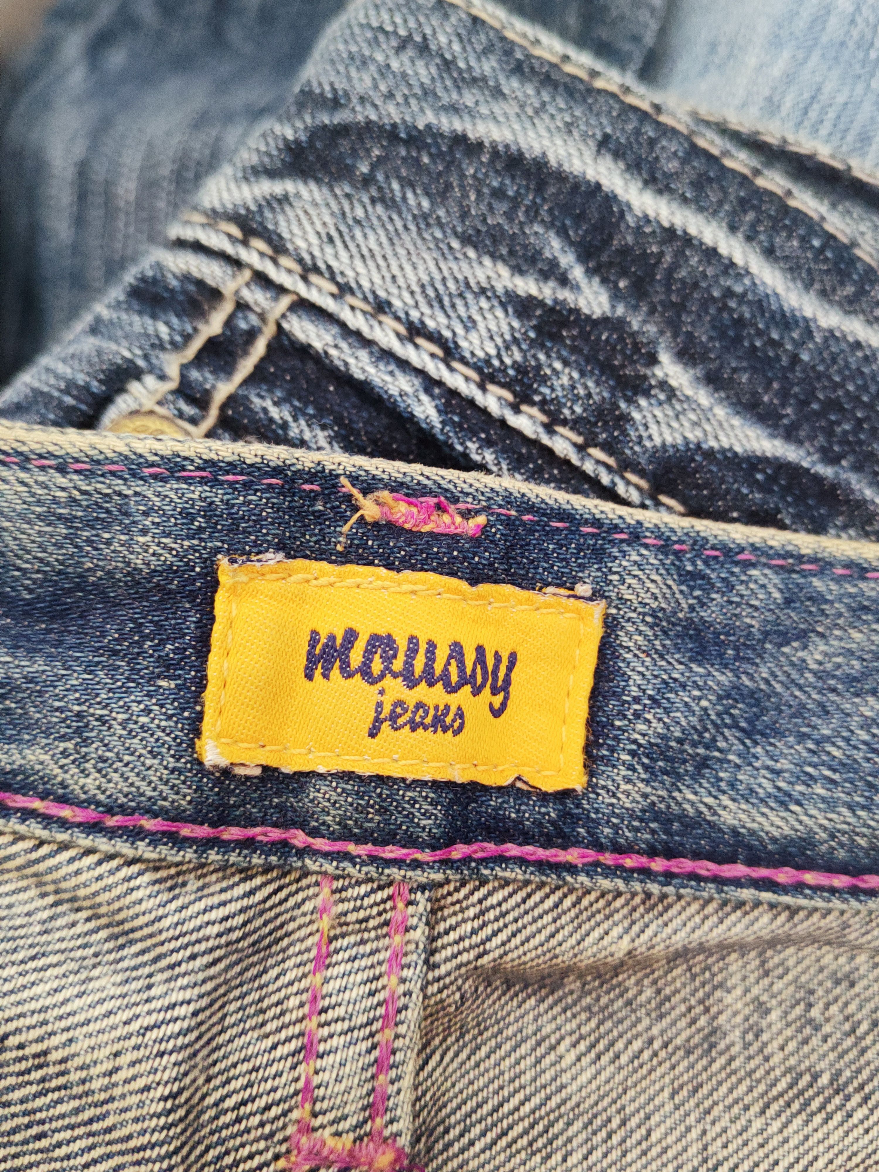 Japanese Brand Moussy Blue Distressed Ripped Jeans #W657 Size 30" / US 8 / IT 44 - 17 Thumbnail