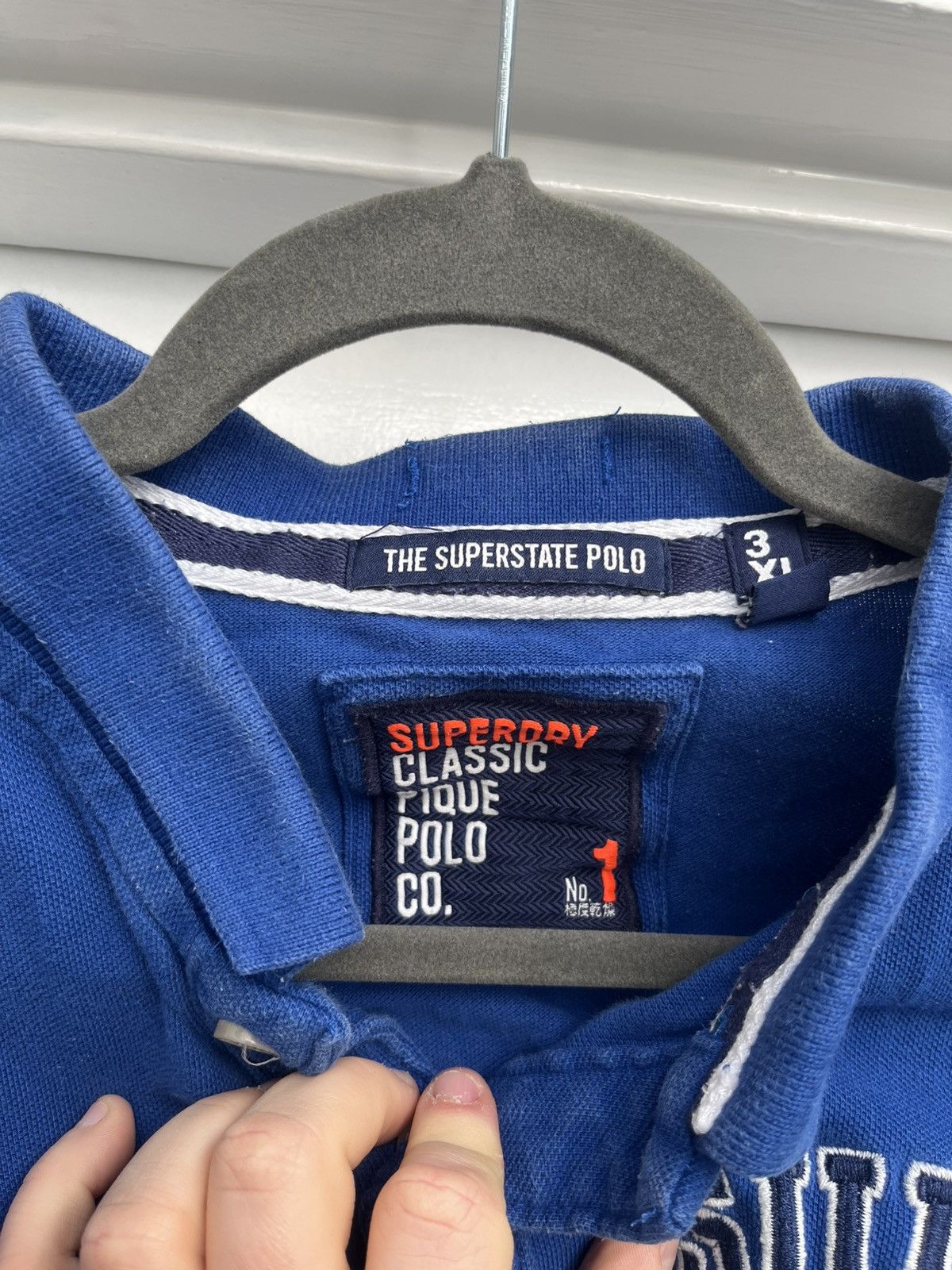 Superdry Superdry Superstate Polo 3XL Blue Size US XXL / EU 58 / 5 - 4 Thumbnail