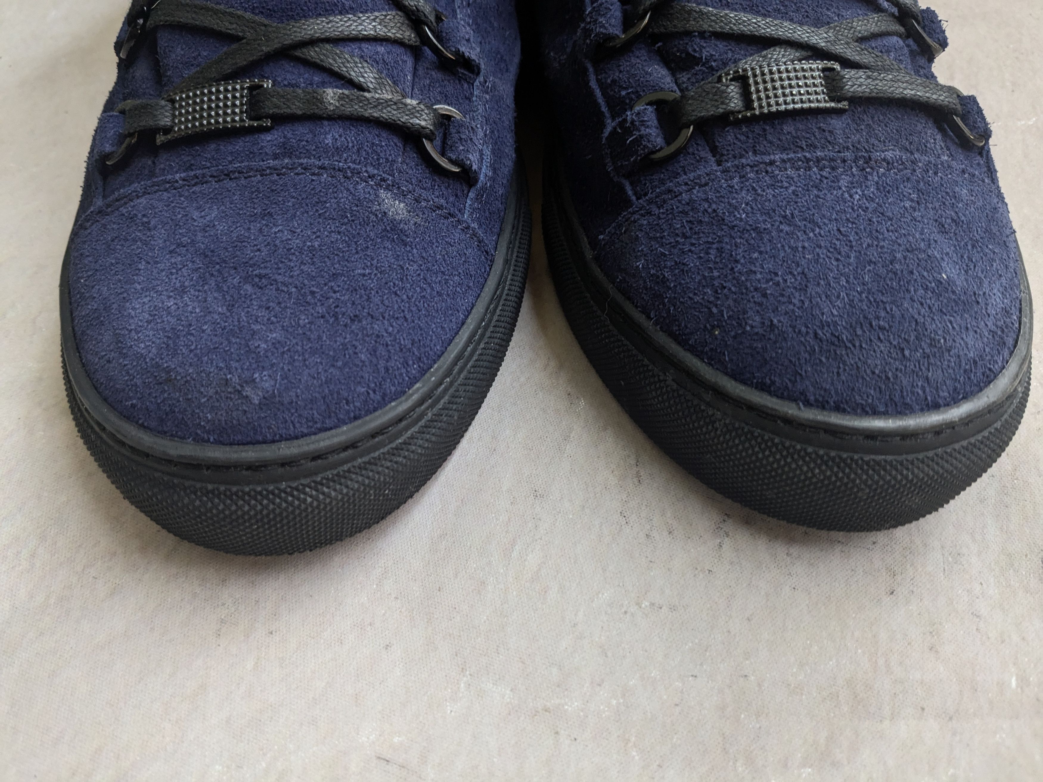 Balenciaga Balenciaga Arena Navy Blue 14 Suede Leather High Tops Size US 14 / EU 47 - 2 Thumbnail