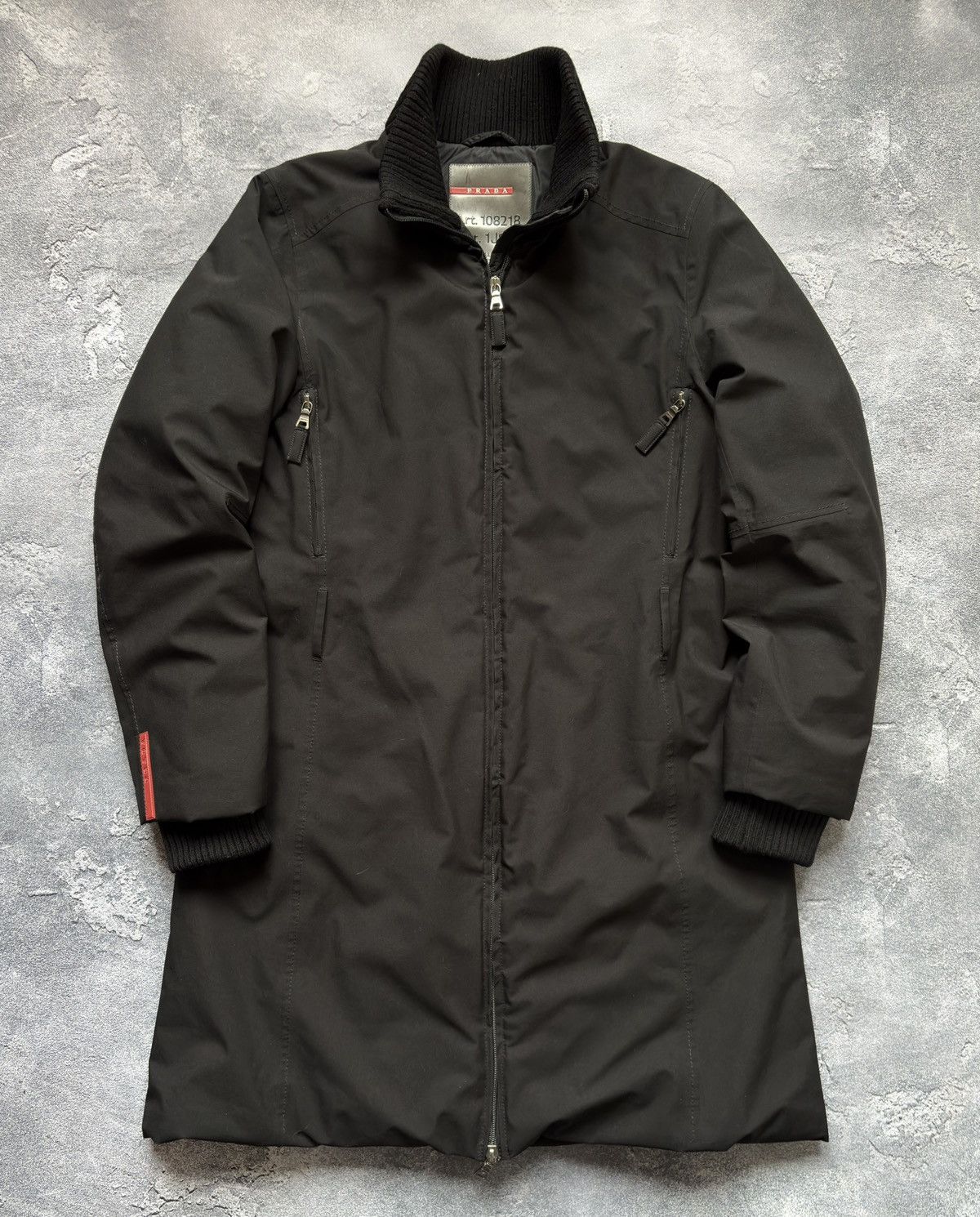 Prada Vintage Prada Red Tab Luxury Women’s Black Parka Size 44 Size M / US 6-8 / IT 42-44 - 1 Thumbnail
