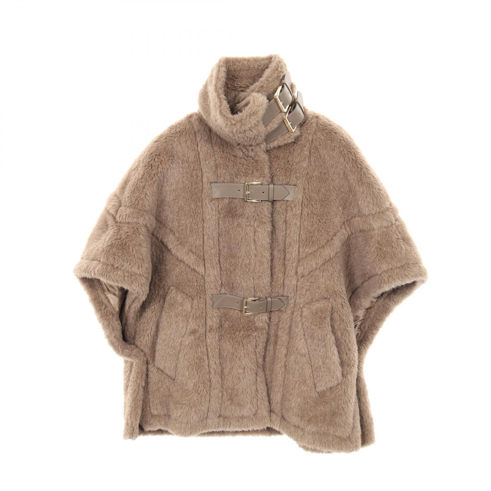 Max Mara Max Mara Max Mara Teddy Bear cashmere alpaca cape Textile Outerwear DUTY FREE for USA Size ONE SIZE - 1 Thumbnail