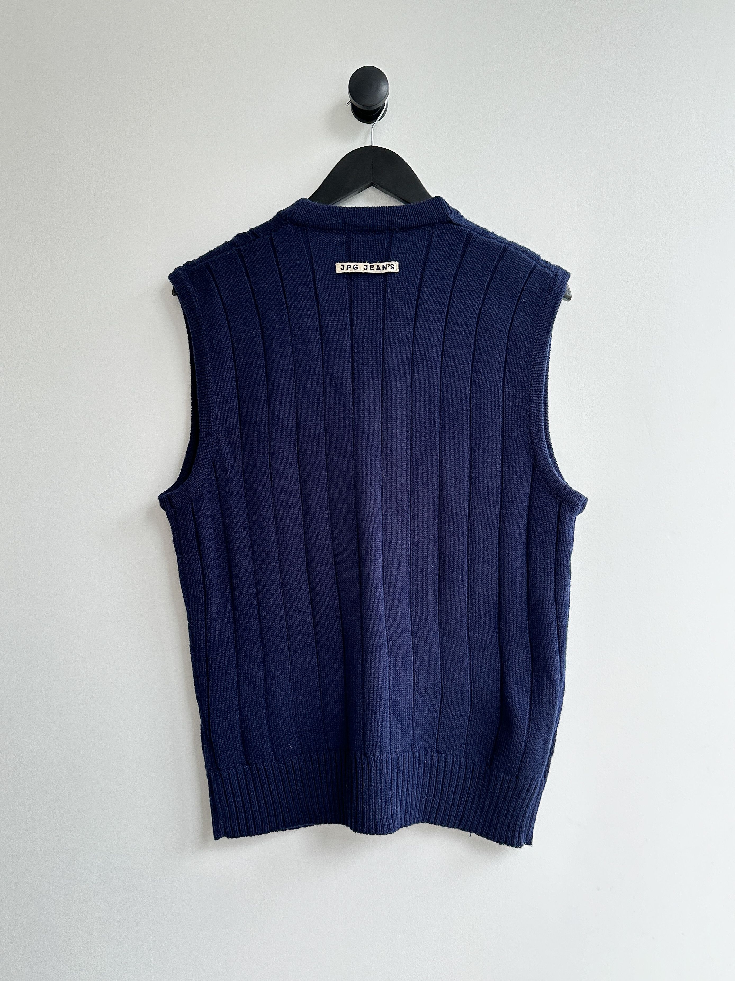 Jean Paul Gaultier Vintage Jean Paul Gaultier Jeans JPG Knit Vest Sweater Size L / US 10 / IT 46 - 2 Thumbnail