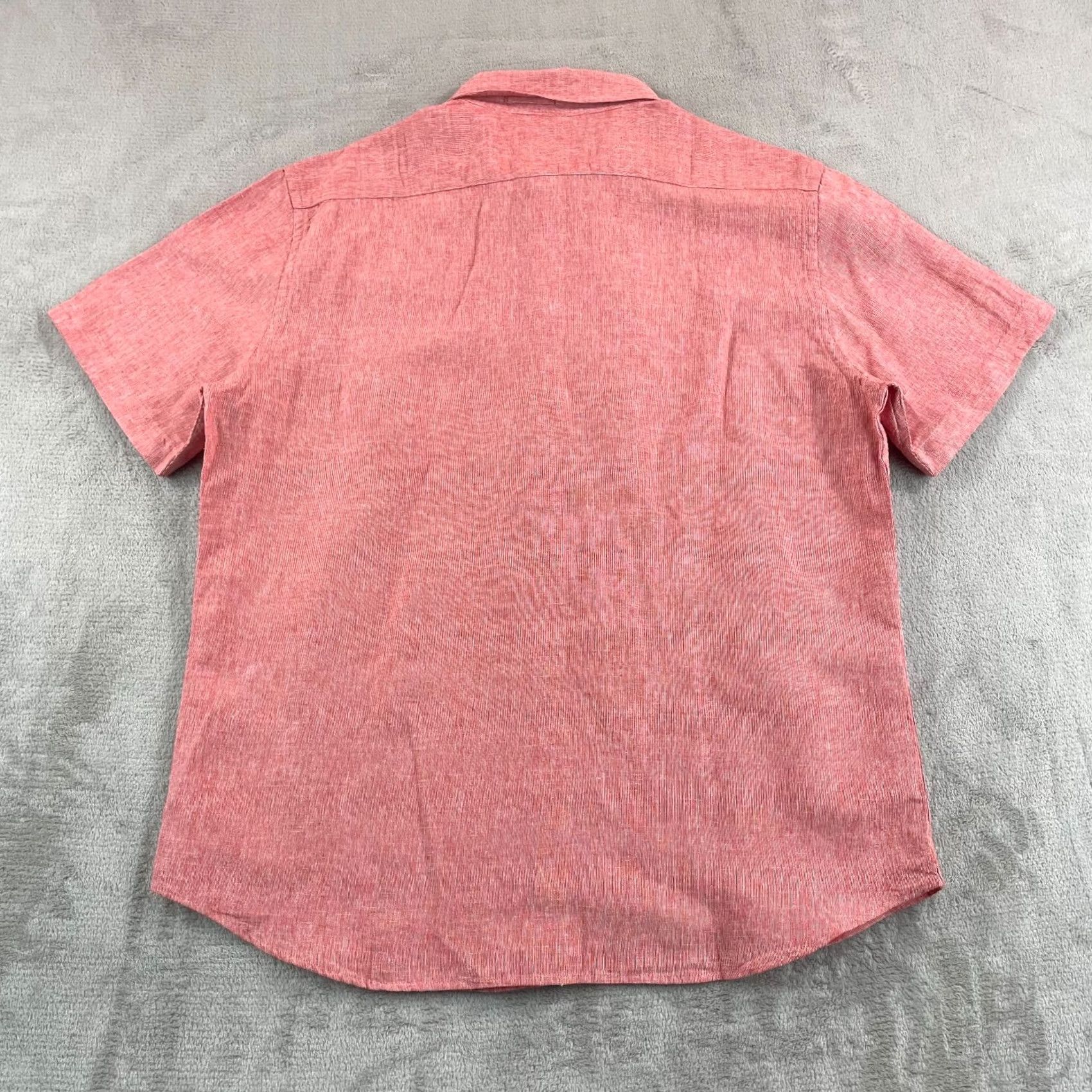 Banana Republic Banana Republic Shirt Men Large Heather Red Linen Slim Fit Beach SS NWOT Size US L / EU 52-54 / 3 - 4 Thumbnail