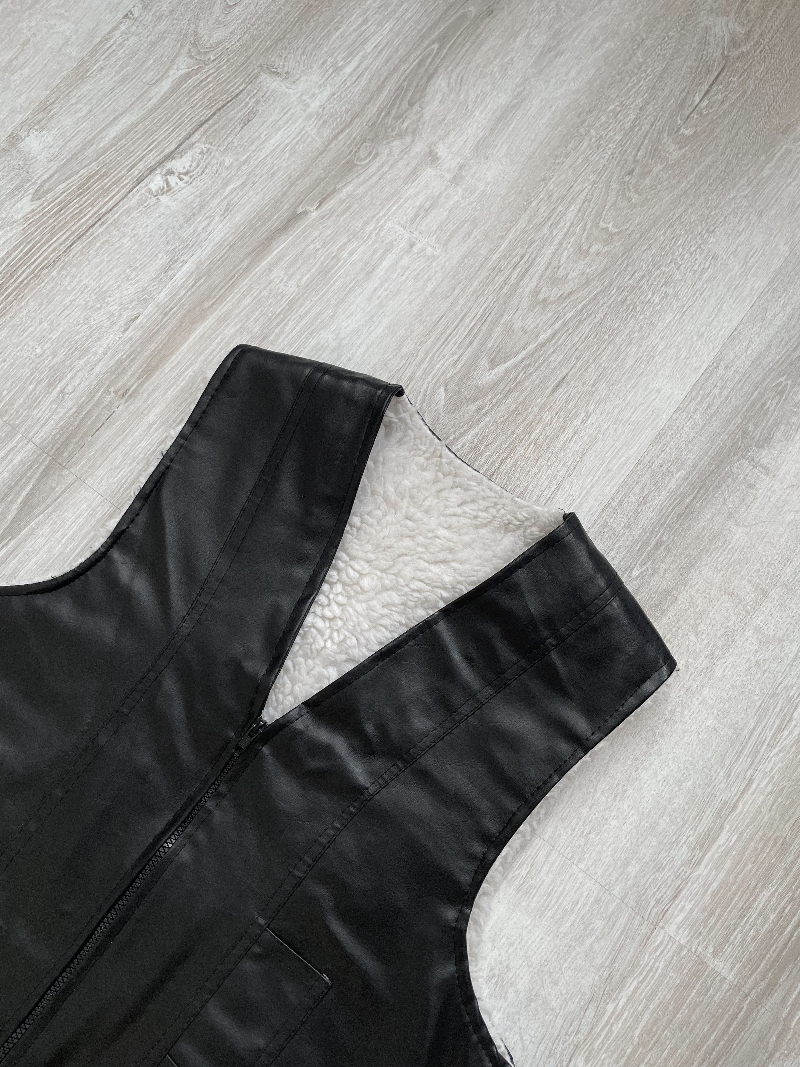 If Six Was Nine Vintage Ecco Leather Vest Retro Style Size US M / EU 48-50 / 2 - 3 Thumbnail