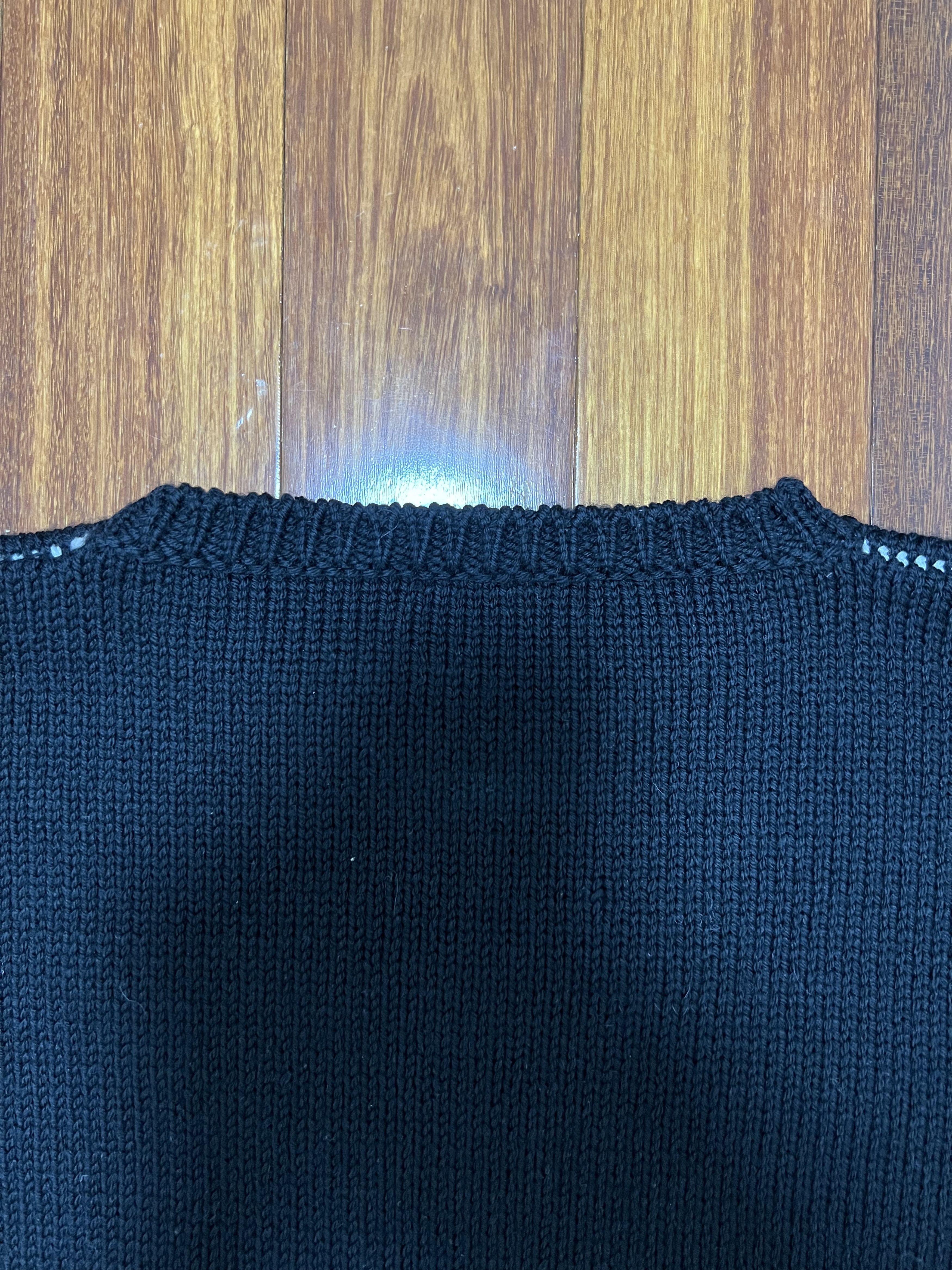Raf Simons 💚 Raf Simons RS Cropped Wool Sweater Black Medium Size US M / EU 48-50 / 2 - 11 Thumbnail