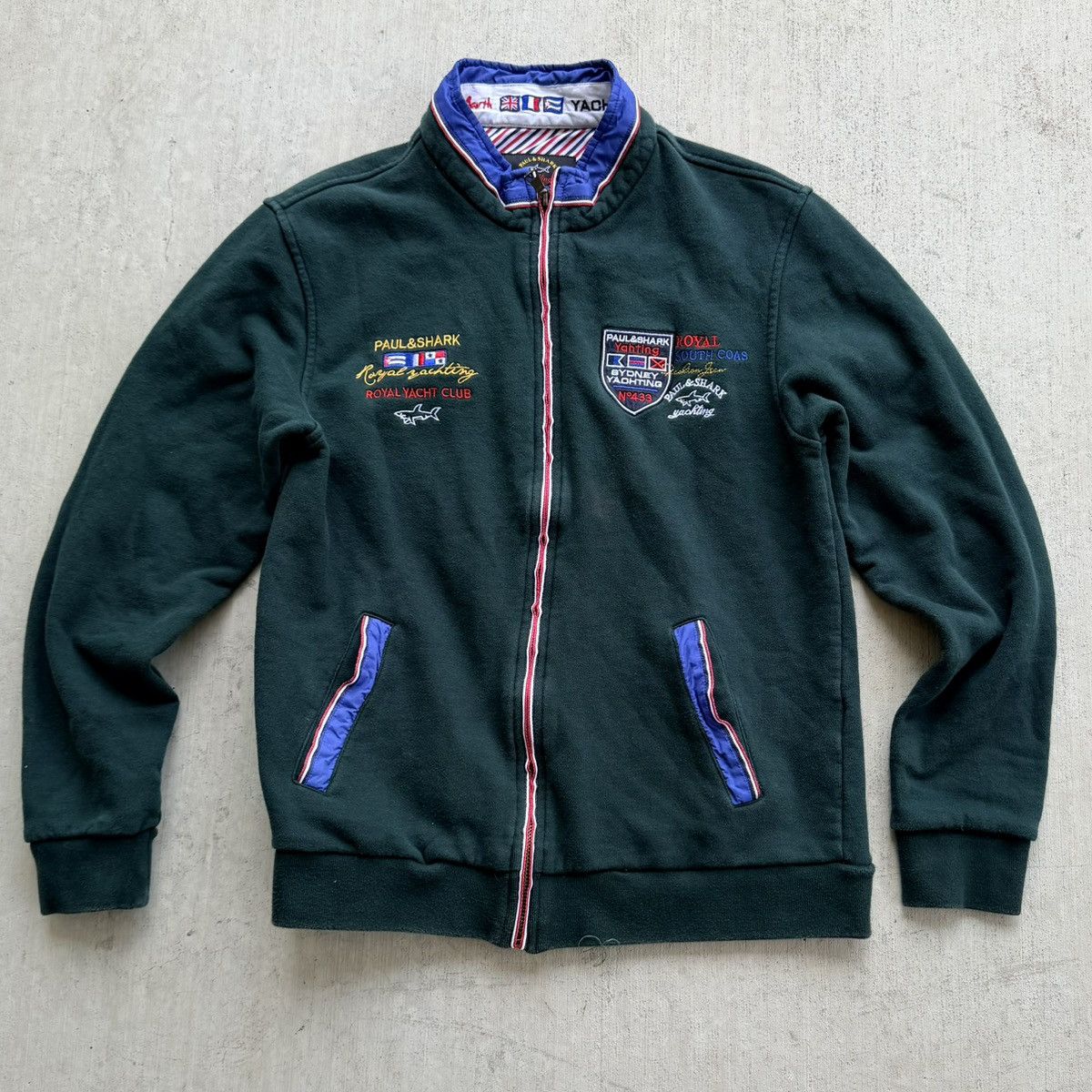 Paul & Shark Paul And Shark Sweatshirt Zip Royal Yachting Club Green XS Size US XS / EU 42 / 0 - 1 Thumbnail
