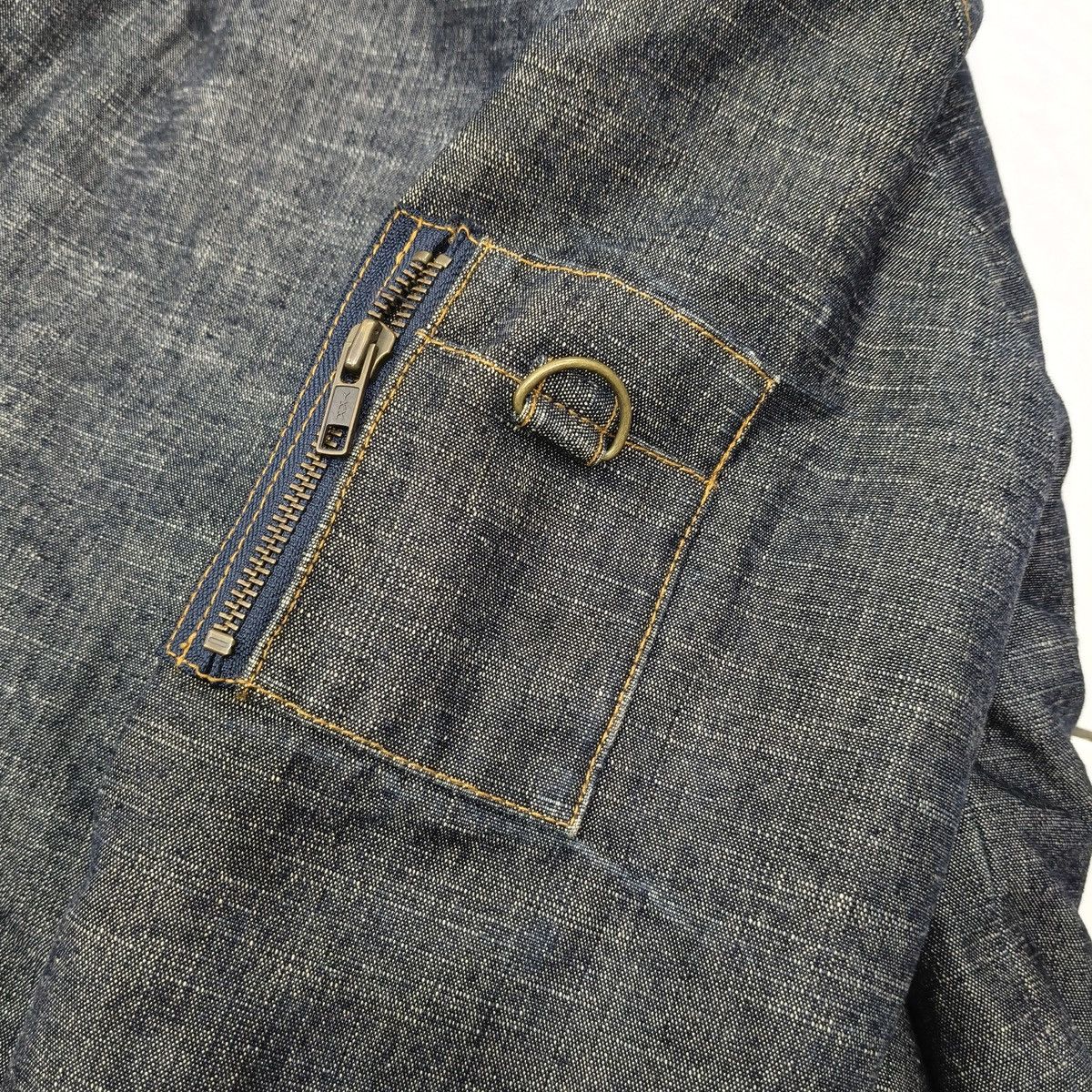 Japanese Brand Japanese Audrey and John Wad Heavy Denim Twill Jacket Hooded Size US M / EU 48-50 / 2 - 13 Thumbnail