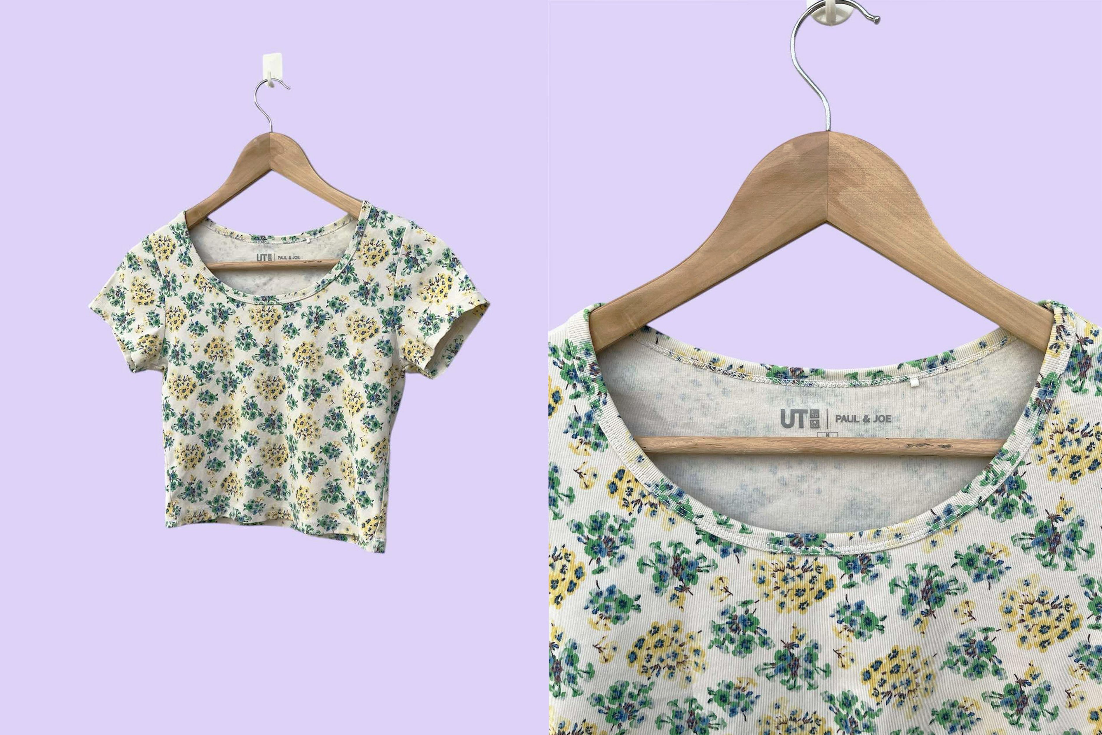 Uniqlo Uniqlo x Paul & Joe short sleeve crop top, florals print Size S / US 4 / IT 40 - 7 Thumbnail