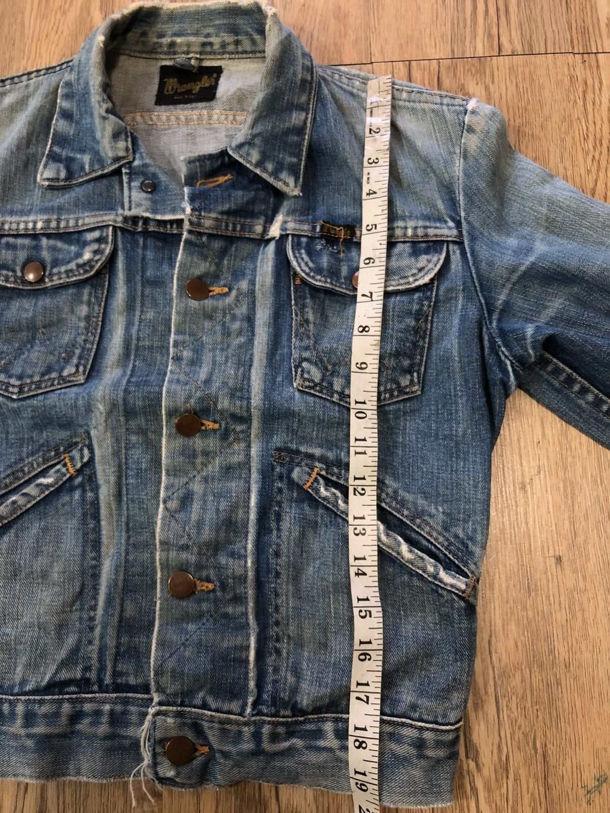 Vintage × Wrangler True vintage 70’s wrangler selvedge distressed denim Size US S / EU 44-46 / 1 - 15 Thumbnail
