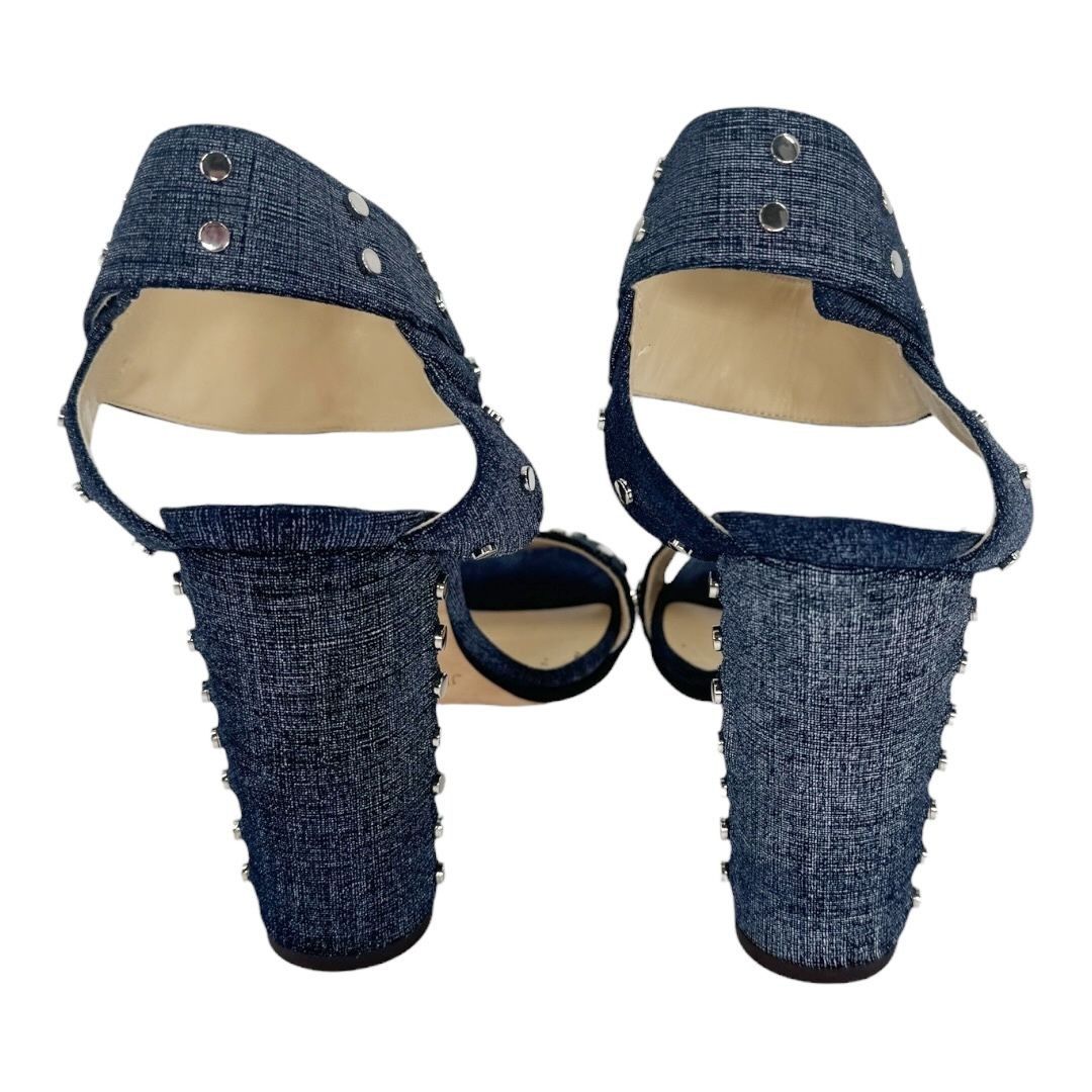 Jimmy Choo Jimmy Choo Denim Studded Sandals Size US 9.5 / IT 39.5 - 4 Thumbnail