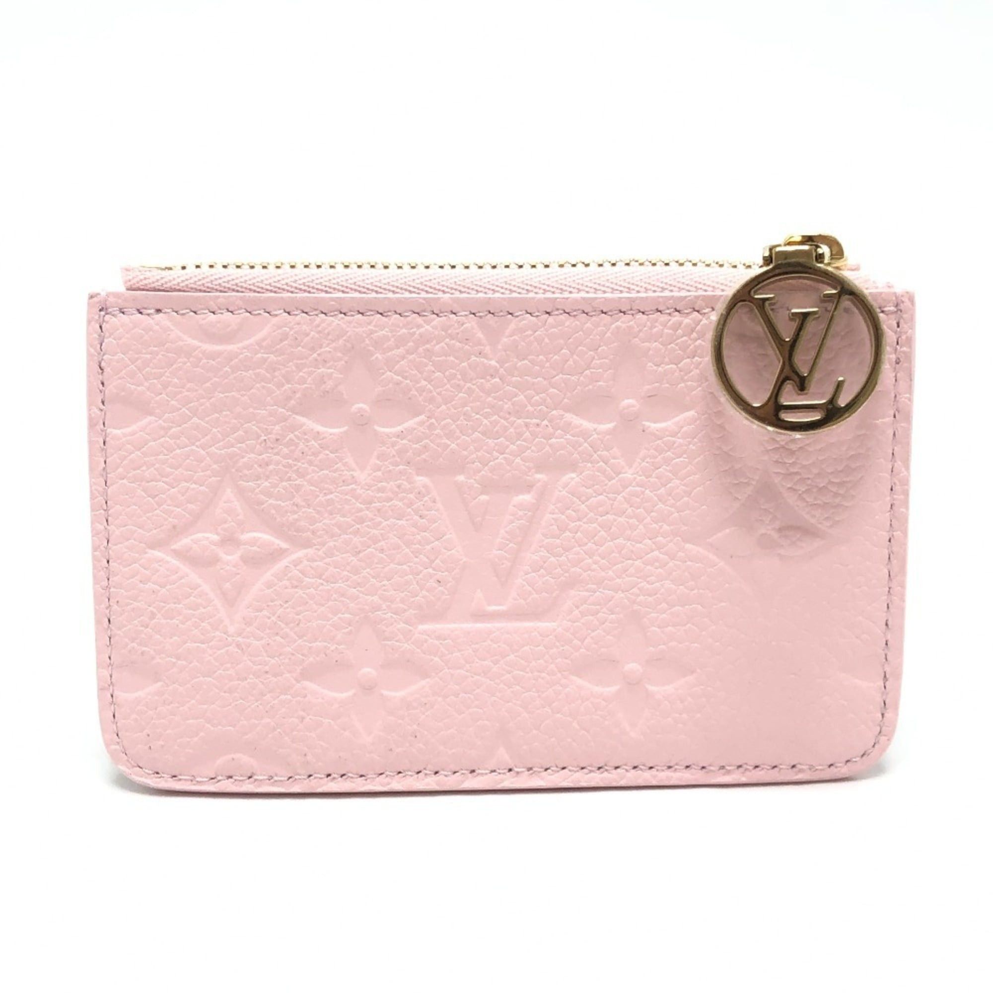 Louis Vuitton LOUIS VUITTON M28974 Business Card Holder/Card Case Porte Cartes Romy Coin Purse Monogram Empreinte Leather Women's Confetti Pink Size ONE SIZE - 1 Thumbnail
