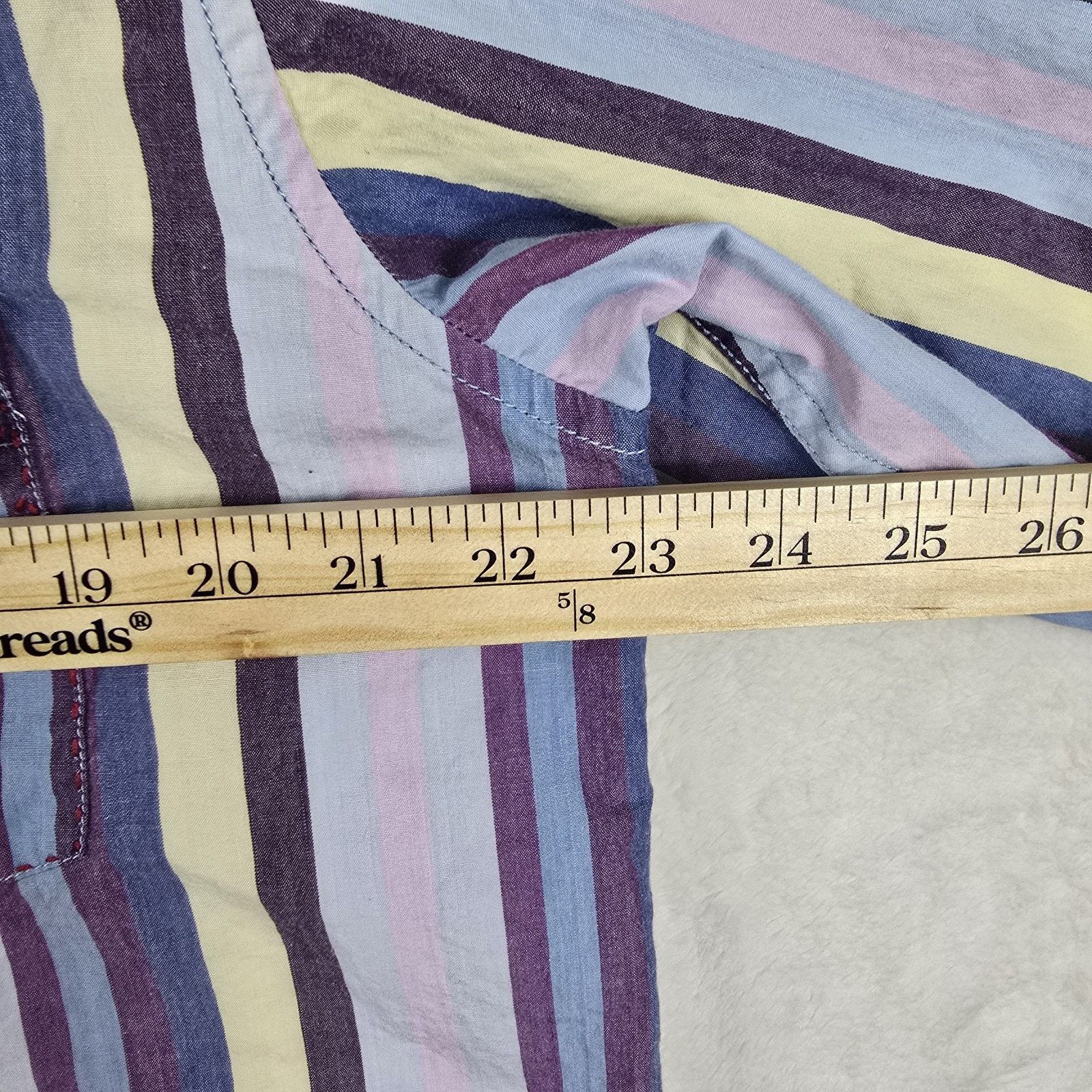 Robert Graham Robert Graham Striped Western Shirt Diamond Pearl Snap Med Size US M / EU 48-50 / 2 - 9 Thumbnail