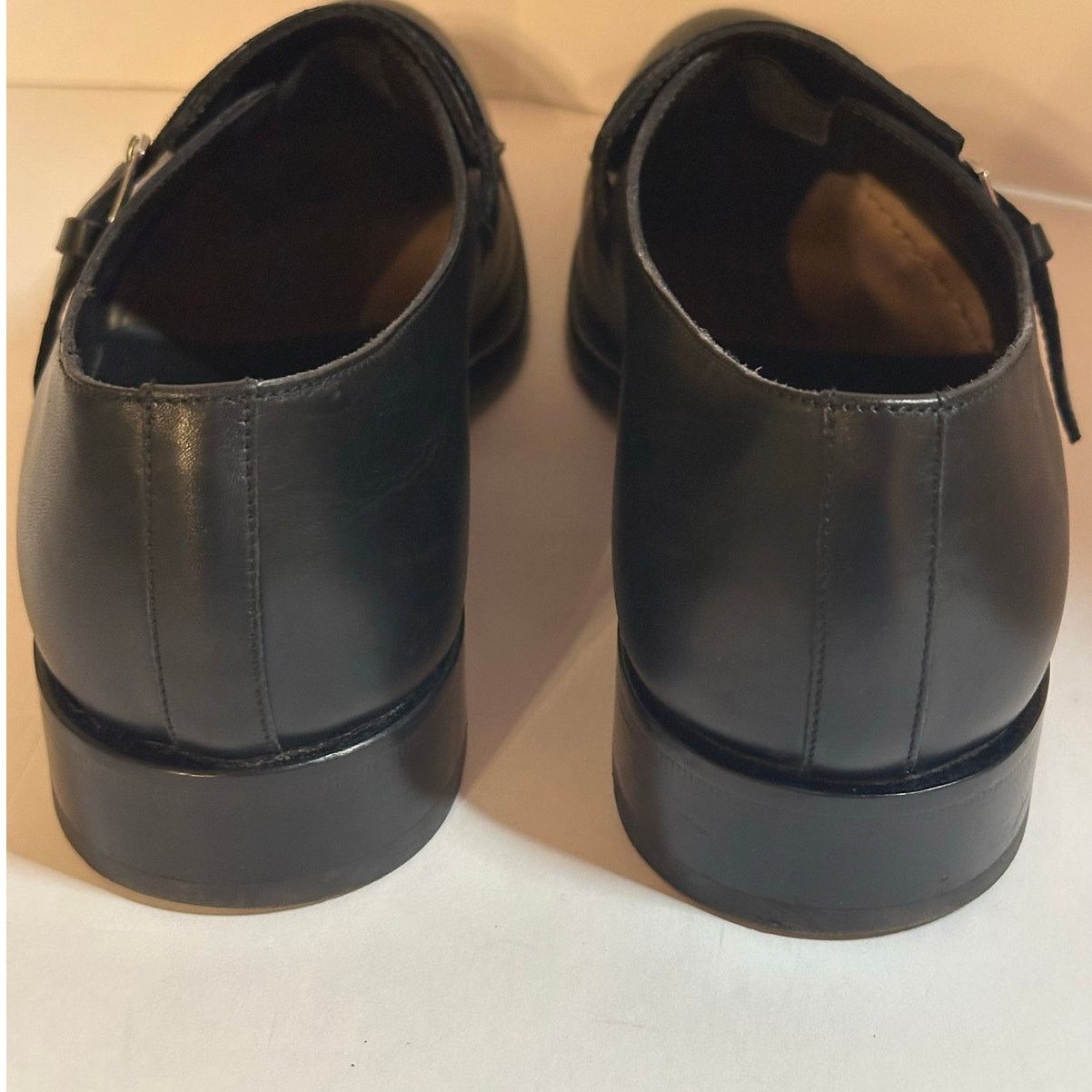 Etro Monk Strap Glossed Black Leather Shoes size IT 44 US 11 Size US 11 / EU 44 - 6 Thumbnail
