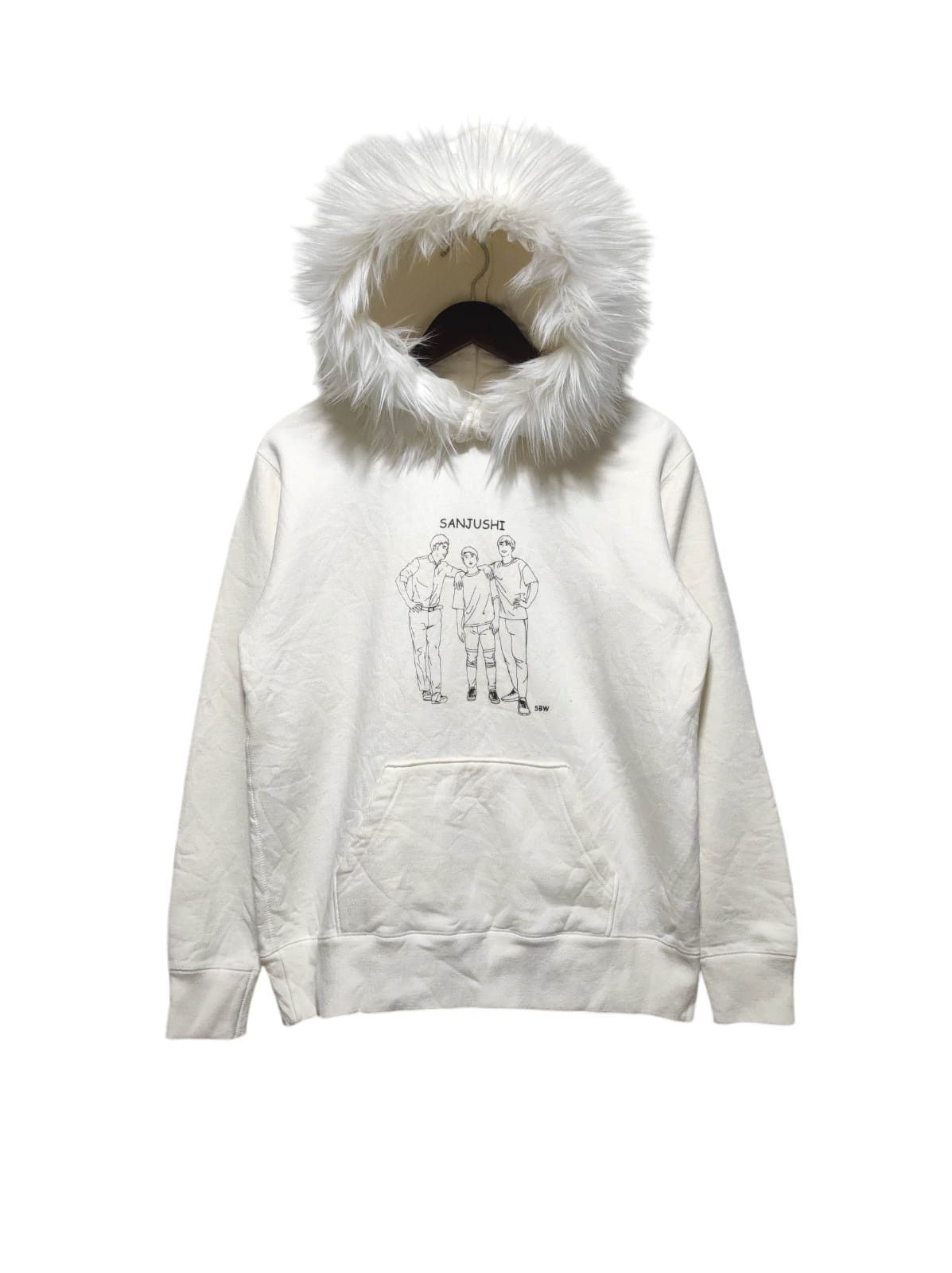 Japanese Brand Sanjushi Japan Fur Hoodie IfSixWasNine LGB style white Size US M / EU 48-50 / 2 - 1 Thumbnail
