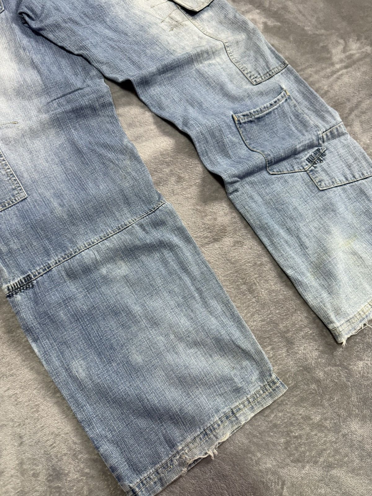 JNCO × Japanese Brand × Spyder Vintage Spider Web Poems Japanese baggy Cargo Denim Pants Size US 30 / EU 46 - 17 Thumbnail