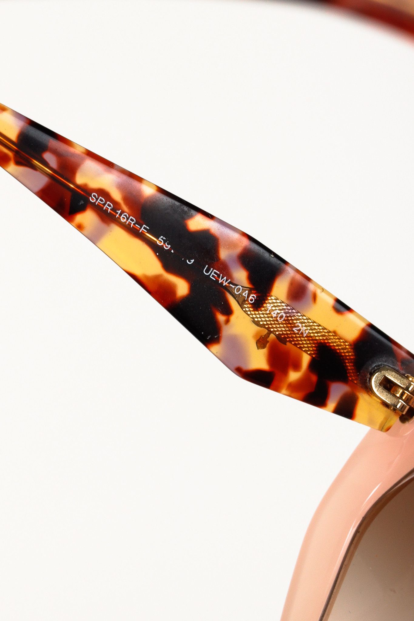 Prada Prada Heritage 16RS Pink Tortoiseshell Sunglasses Size ONE SIZE - 10 Thumbnail