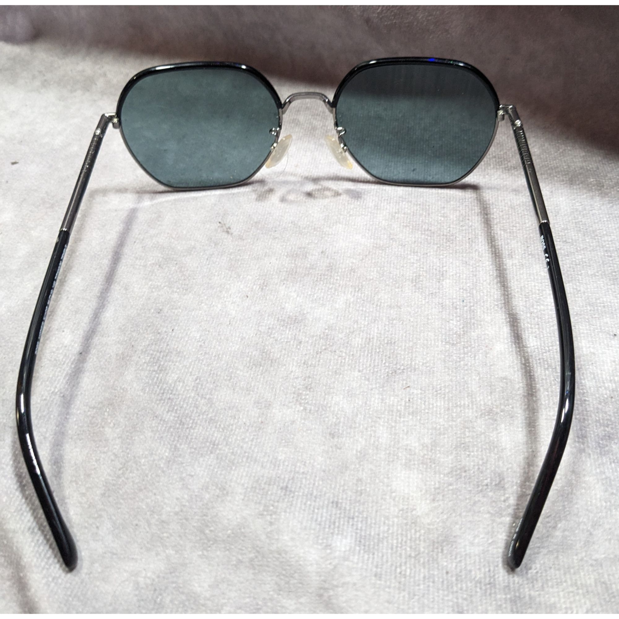 Hugo Boss Hugo Boss 1107/F/S KJ1QT Titanium Temple Sunglasses Size ONE SIZE - 4 Thumbnail