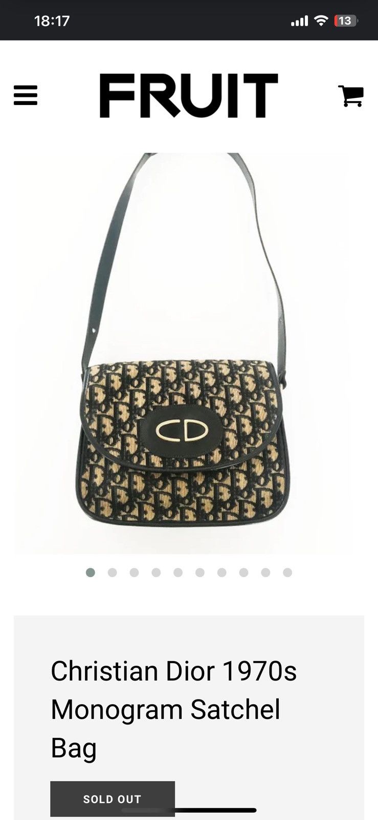 Dior Vintage Christian Dior 1970s Monogram Satchel Bag Size ONE SIZE - 23 Thumbnail