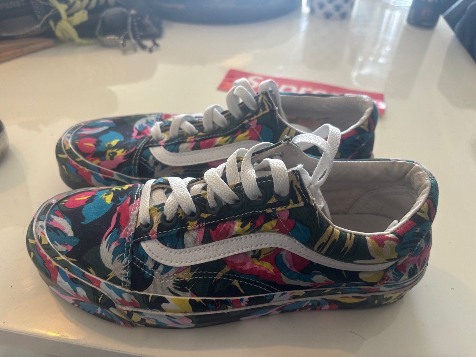 Vans Kenzo x Vans Vault Old Skool Floral Print Size US 7.5 / EU 40-41 - 2 Thumbnail