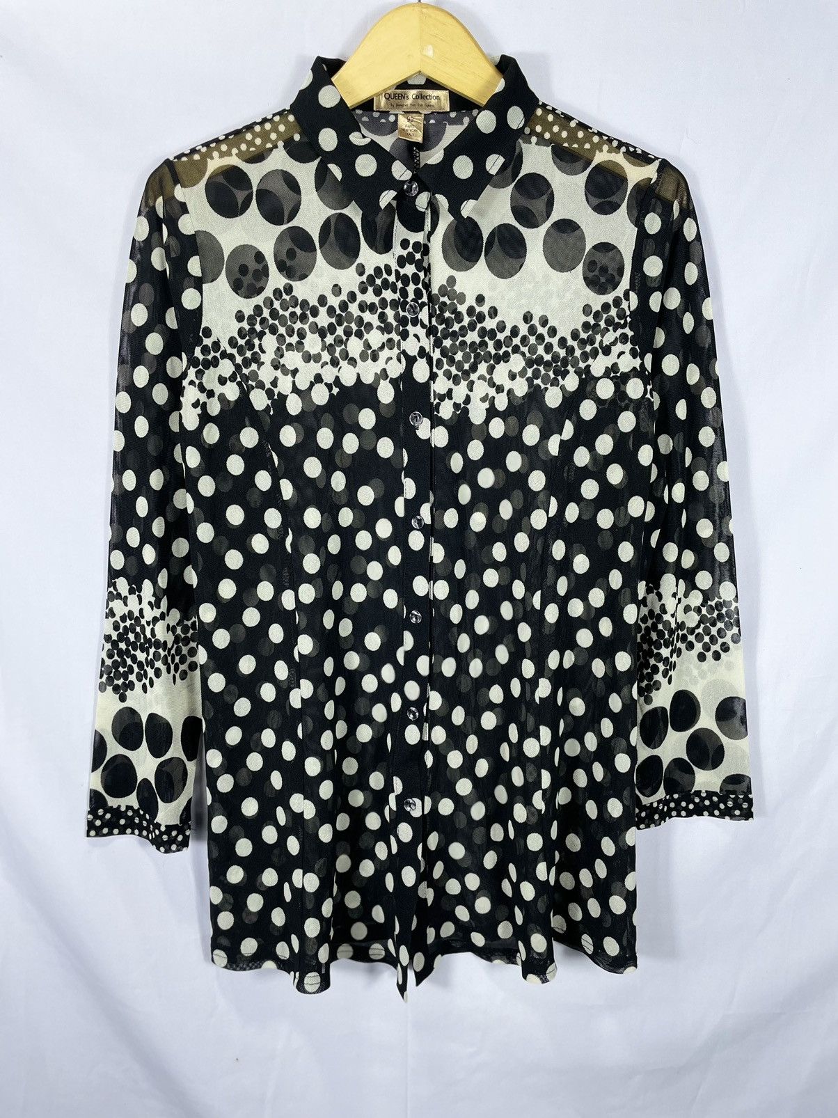 Issey Miyake Queen's Shirt polkadot mesh Size US M / EU 48-50 / 2 - 1 Thumbnail