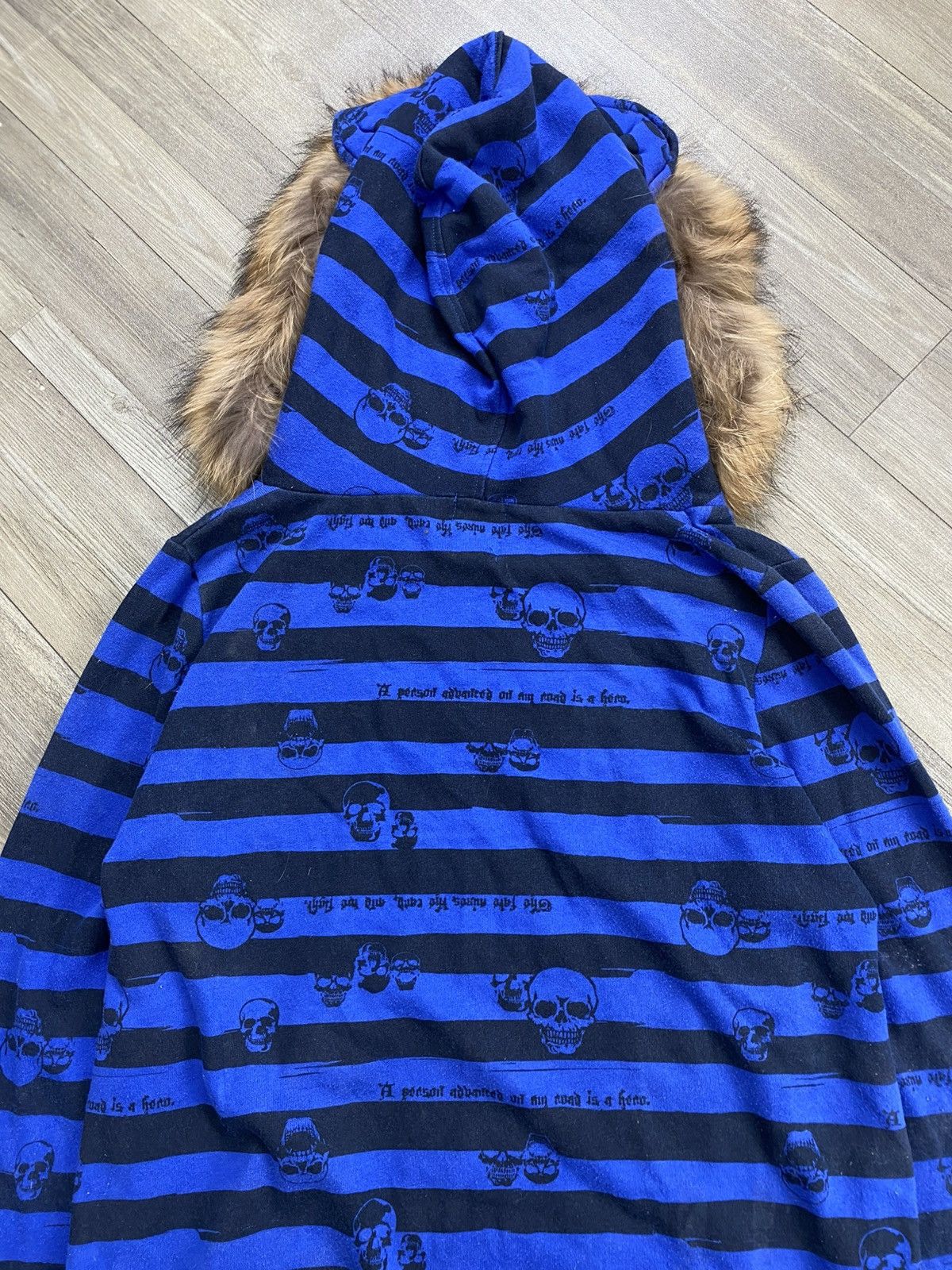 If Six Was Nine 2000s Beauty Beast Dig Deep Grunge Skulls Lgb Fur Ear Hoodie Size US M / EU 48-50 / 2 - 13 Thumbnail