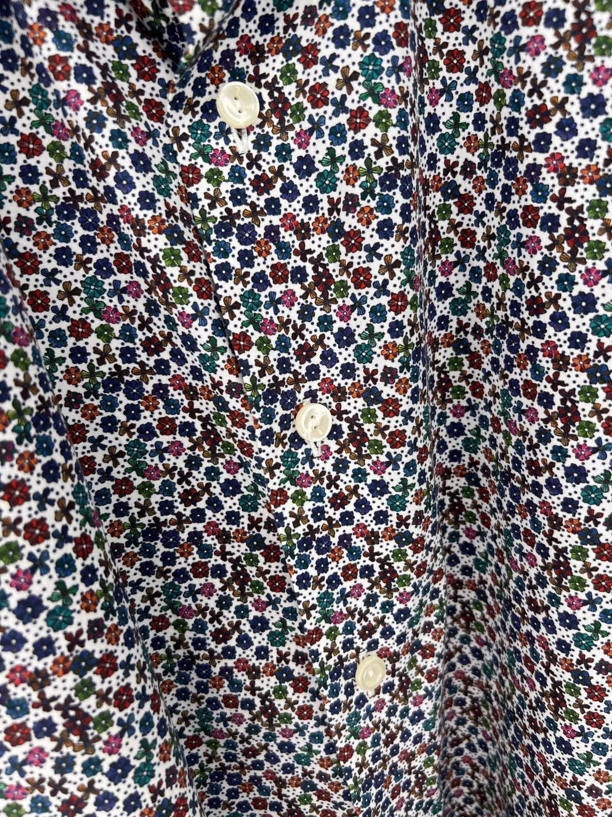 Eton Eton Contemporary Men's Casual Shirt Multicolor Floral XXL Size US XXL / EU 58 / 5 - 7 Thumbnail