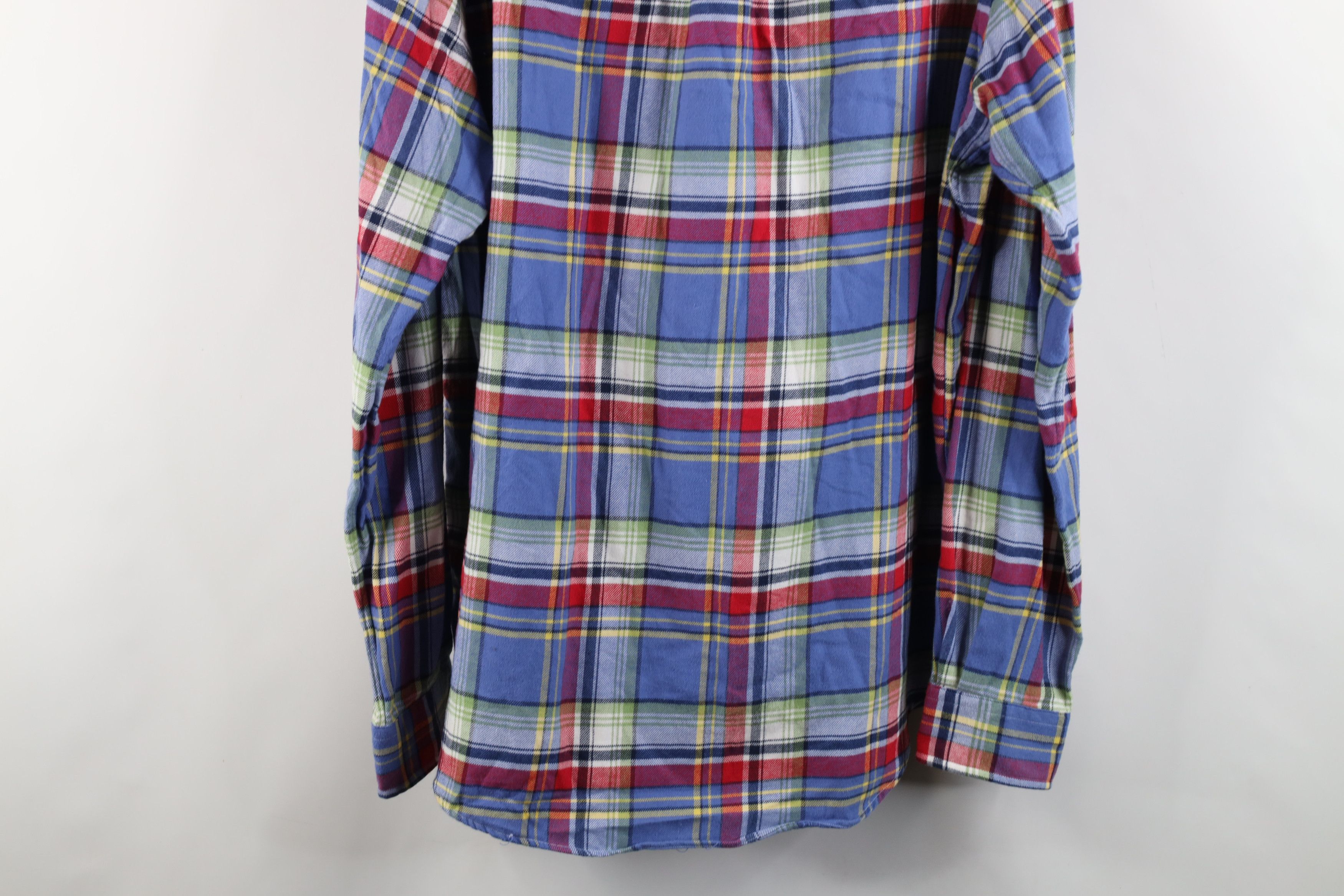 Ralph Lauren × Vintage Vintage 90s Ralph Lauren Flannel Collared Button Down Shirt Size US L / EU 52-54 / 3 - 12 Thumbnail