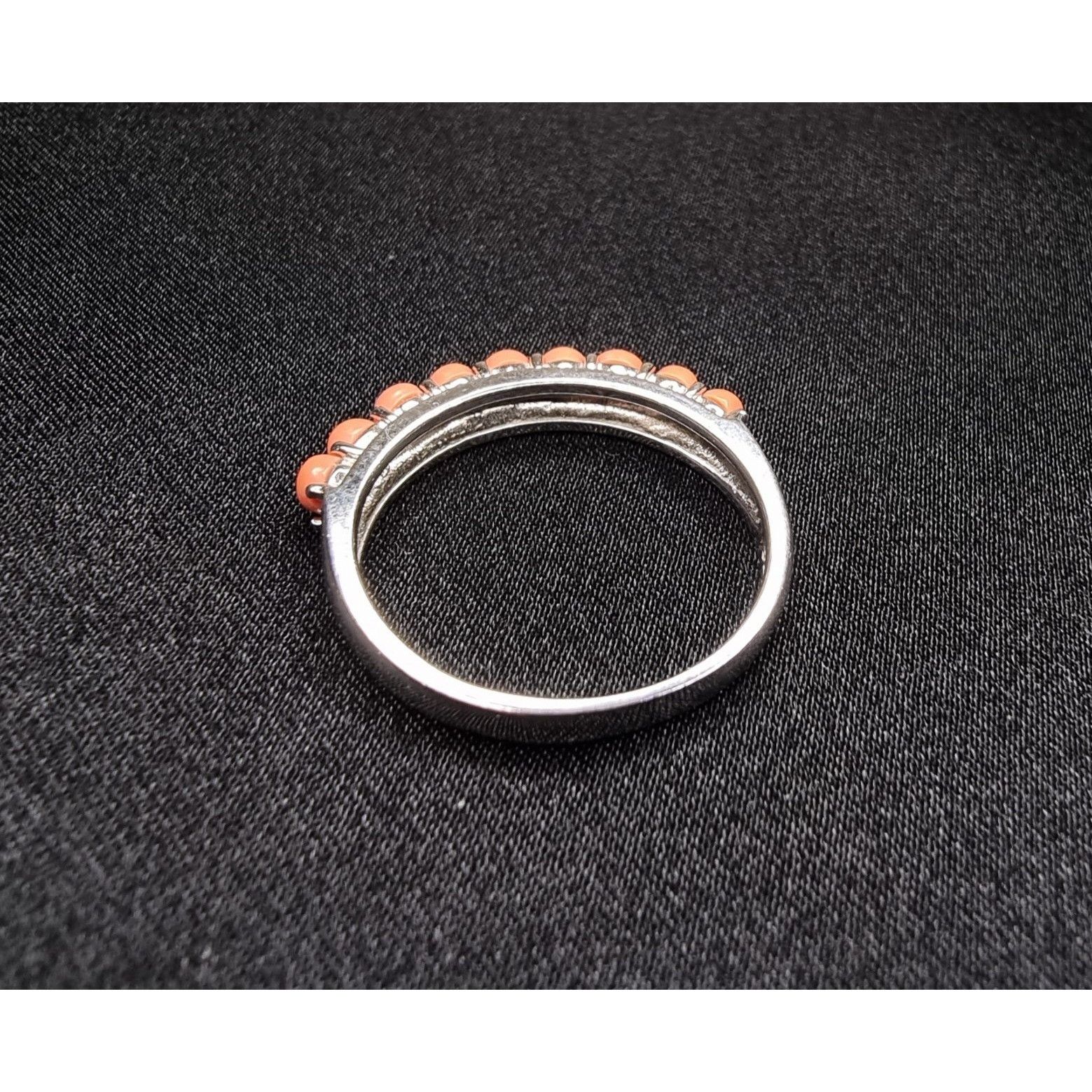 Other Sterling Silver 925 Faux Coral Ring Size 10.5 China Size ONE SIZE - 4 Thumbnail
