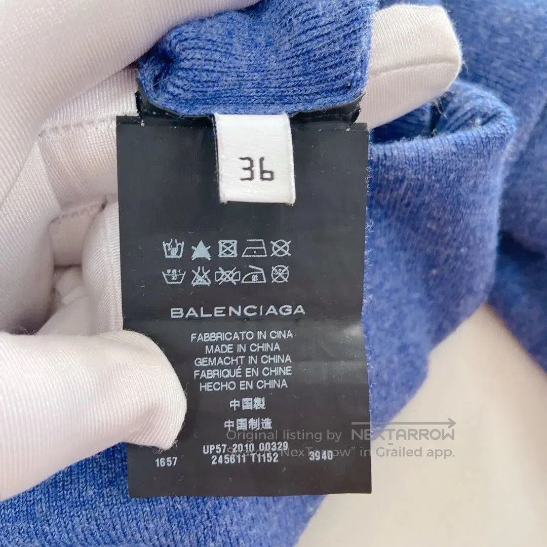Balenciaga BALENCIAGA Blue Cardigan Size 36. Size XS / US 0-2 / IT 36-38 - 7 Thumbnail