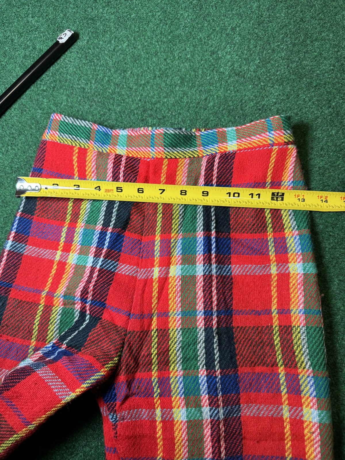Vintage Vtg 70s Plaid Flare Disco Bell Bottom High Waisted Pants Size 22" - 5 Thumbnail