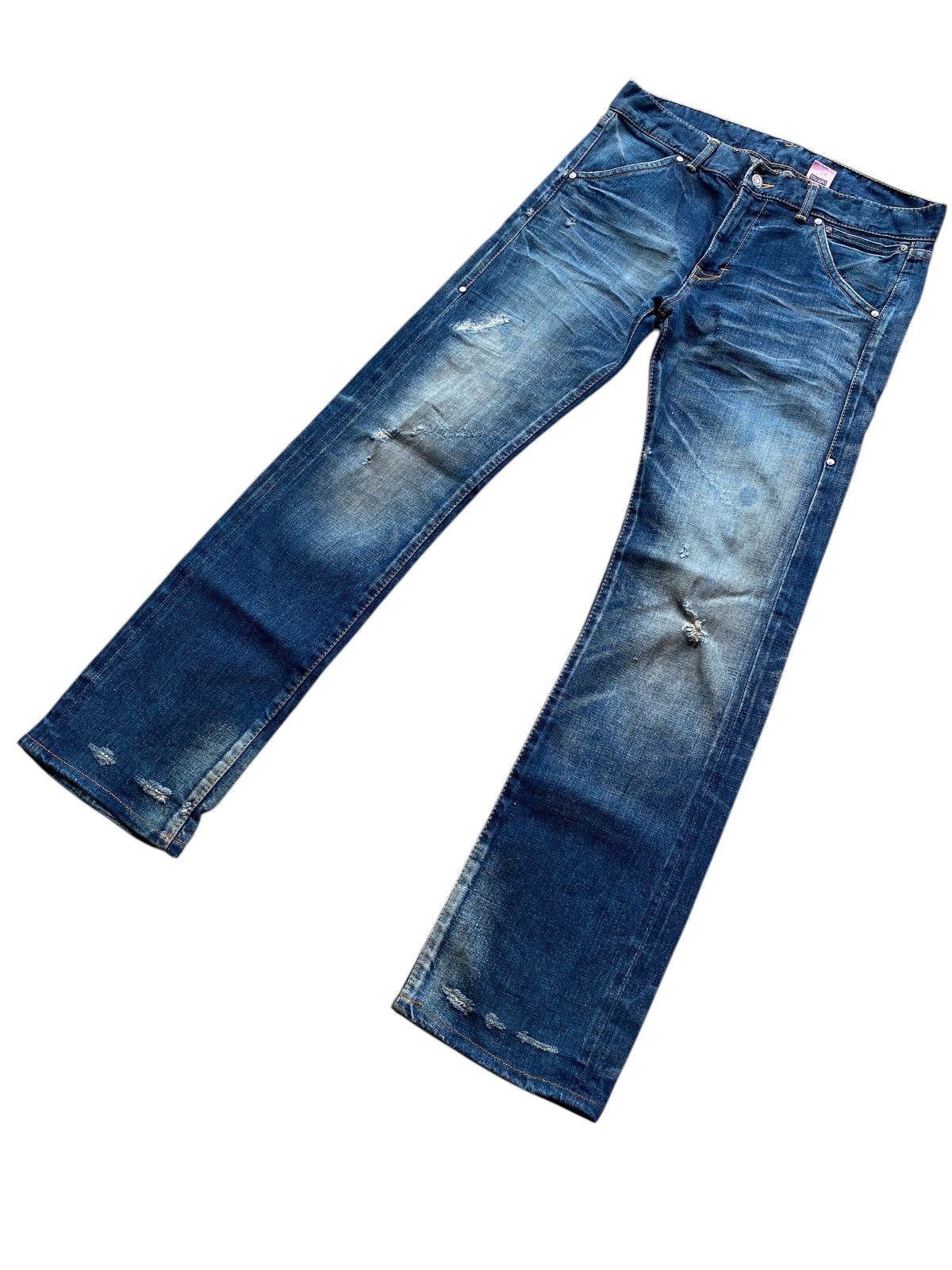 If Six Was Nine × Japanese Brand × Le Grande Bleu (L.G.B.) Osep pati flared jeans selvedge jeans Size US 33 - 2 Thumbnail