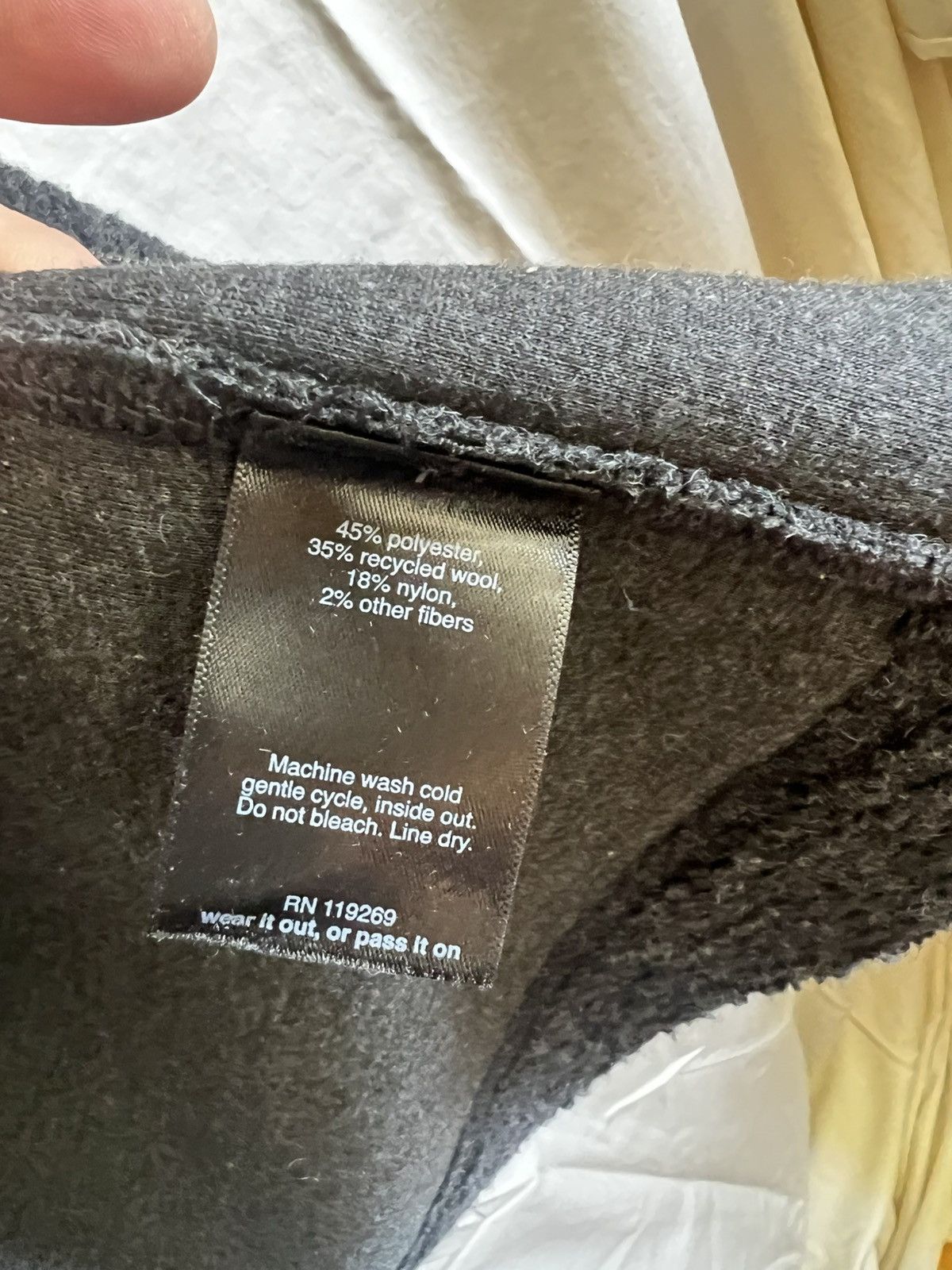 nau Nau Recycled Wool Tech Hoodie Jacket Black Small Size US S / EU 44-46 / 1 - 9 Thumbnail