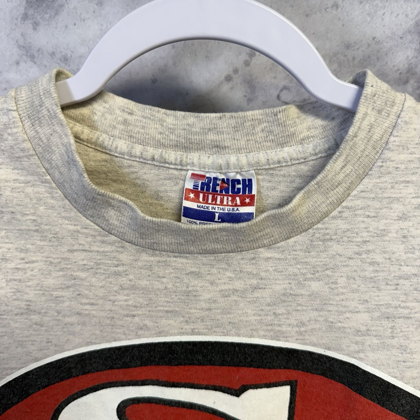 NFL × Vintage Vintage San Francisco 49ers T Shirt Mens Large Trench Ultra Size US L / EU 52-54 / 3 - 4 Thumbnail