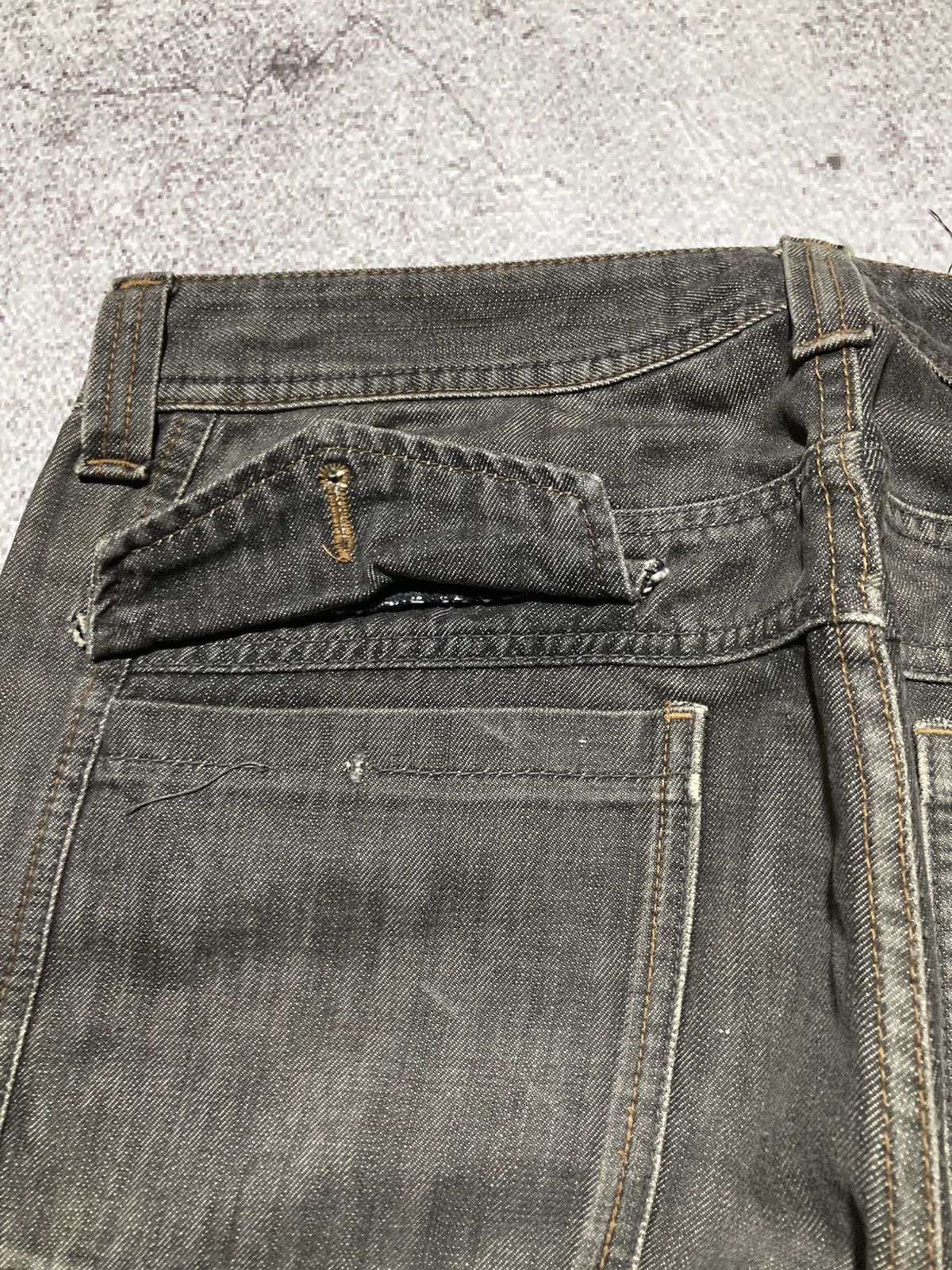 Japanese Brand 2000s Fubu Collection Washed Jeans Pants Charcoal Y2k Size US 34 / EU 50 - 20 Thumbnail