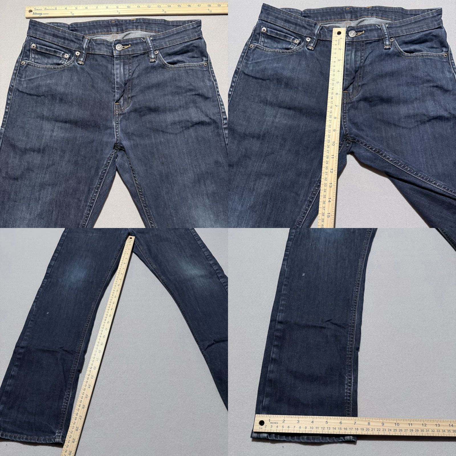 Levi's Levi's 504 Jeans Men Blue Denim Mid Rise Straight Classic Pockets - 32X32 Size US 32 / EU 48 - 9 Thumbnail