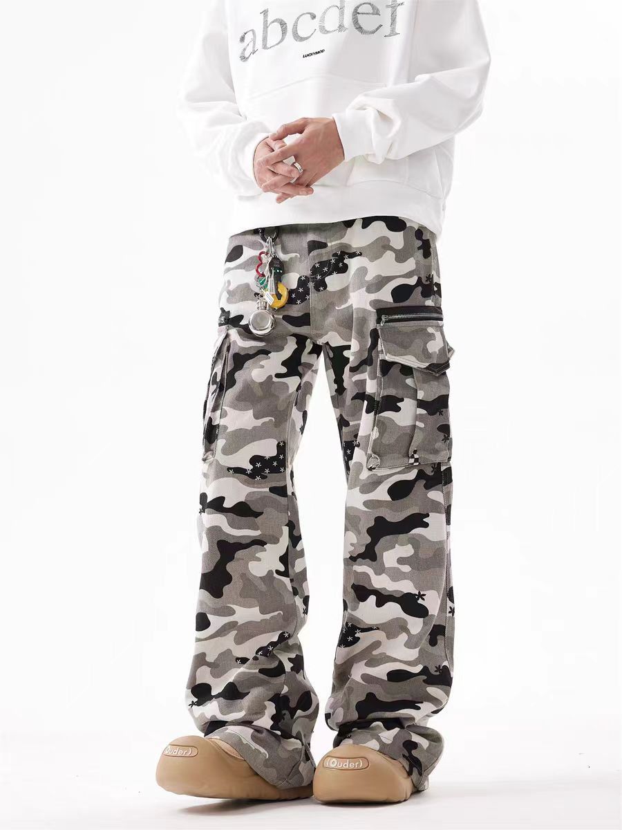 Japanese Brand × Vintage Vintage Street Camouflage Loose Casual Work Pants Size US 32 / EU 48 - 2 Thumbnail