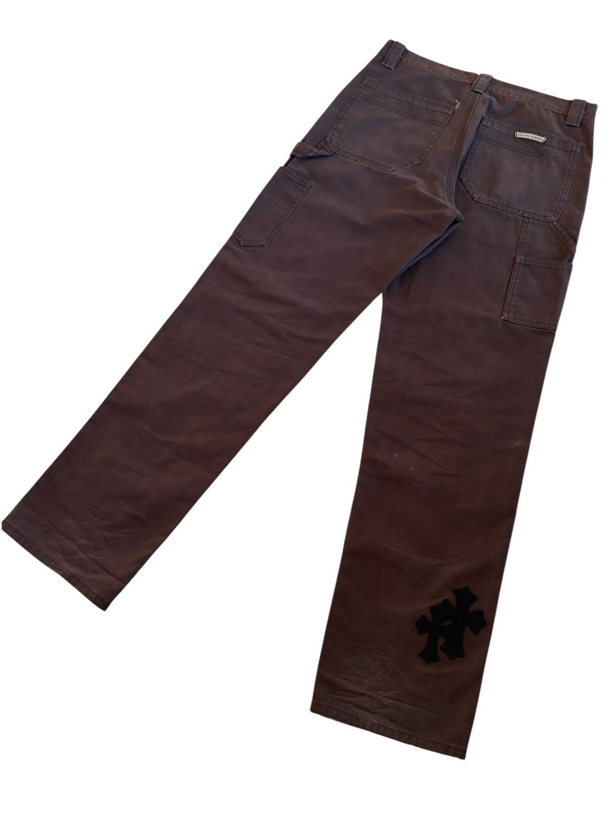 Chrome Hearts Chrome Hearts 1/1 Goat Leather Patched Brown Carpenter Pants Size US 32 / EU 48 - 5 Thumbnail