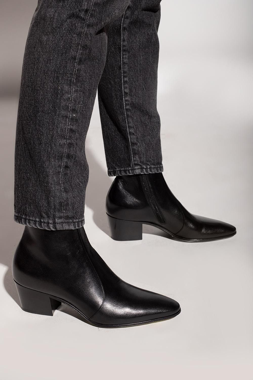 Saint Laurent Paris Vassili chelsea booties in smooth leather Size US 11 / IT 41 - 2 Thumbnail