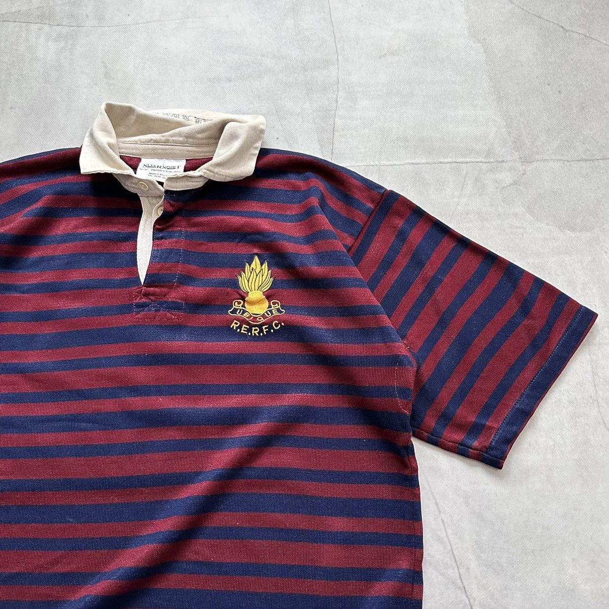 Canterbury of New Zealand 80s Vintage Royal Engineers RFC England Rugby Shirt Ubique Size US XL / EU 56 / 4 - 7 Thumbnail