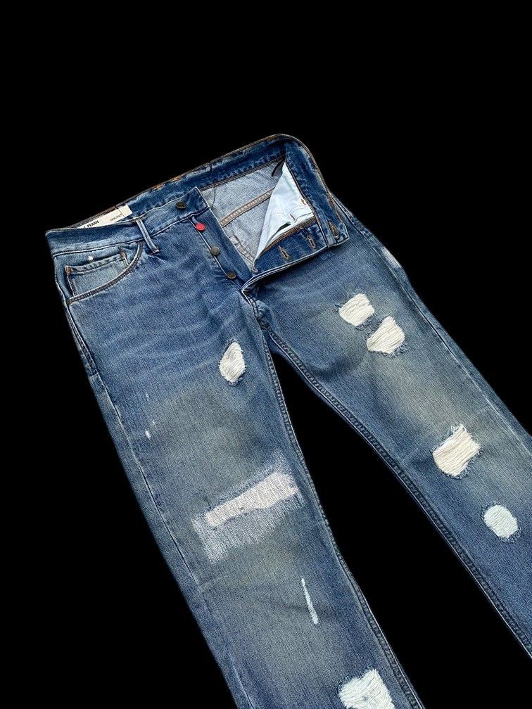 20471120 × 55DSL 55 DSL Mod Pearn Slimfit distressed denim undercover style Size US 30 / EU 46 - 4 Thumbnail