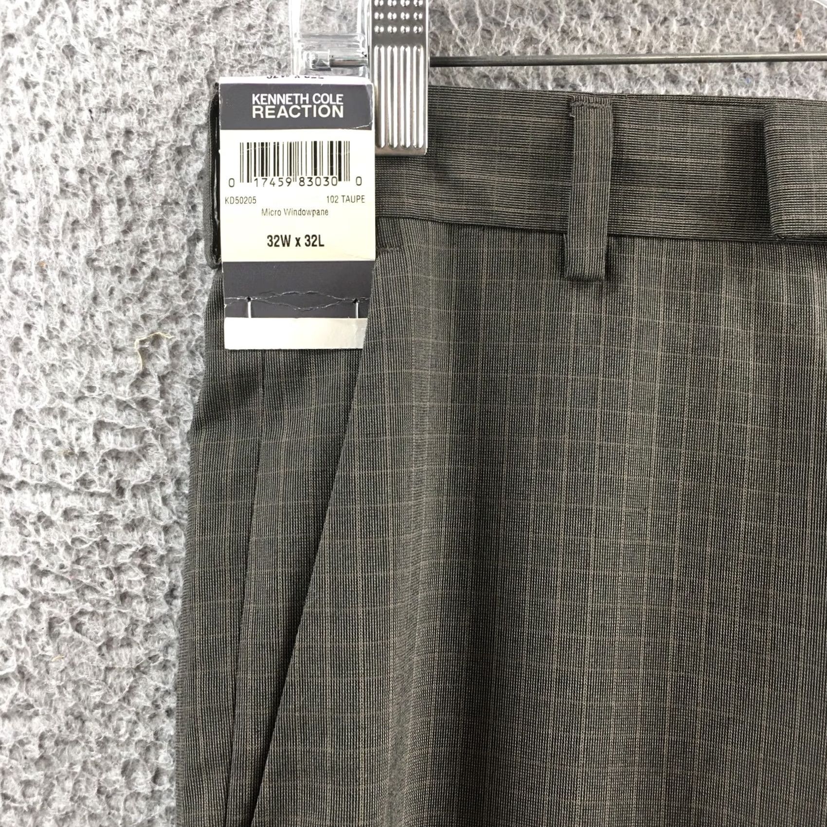 Kenneth Cole Kenneth Cole Reaction Trouser Dress Pants Mens 32x32 Taupe NEW - Regular, Taupe, Knee-High? Size US 32 / EU 48 - 3 Thumbnail