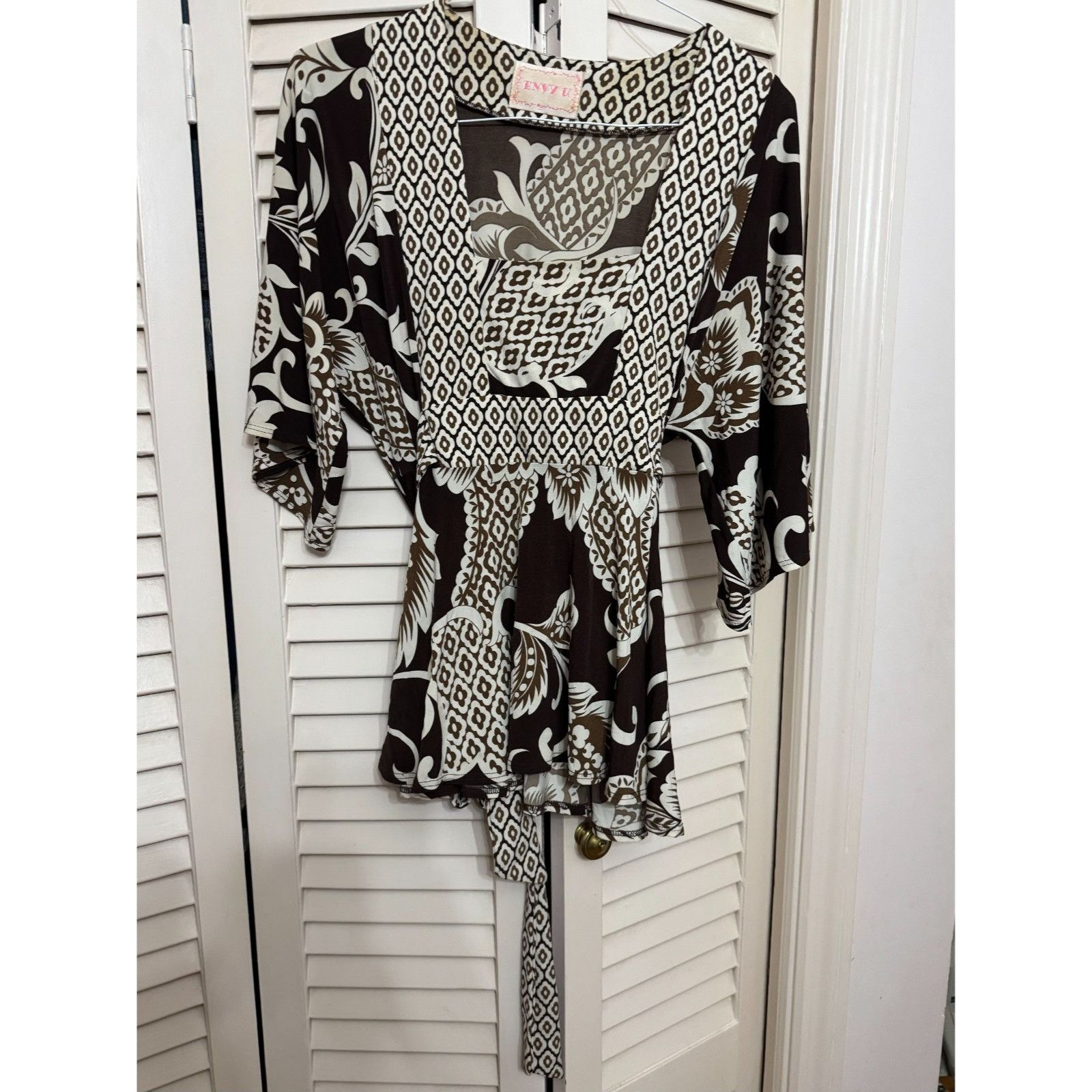 Other Envy U flare sleeve tie back shirt top size L Size L / US 10 / IT 46 - 7 Thumbnail