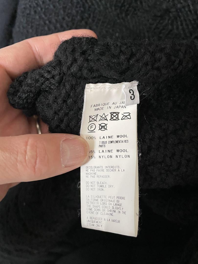 Yohji Yamamoto Yohji Yamamoto Pour homme 17aw cable long knit cardigan Size US L / EU 52-54 / 3 - 6 Thumbnail