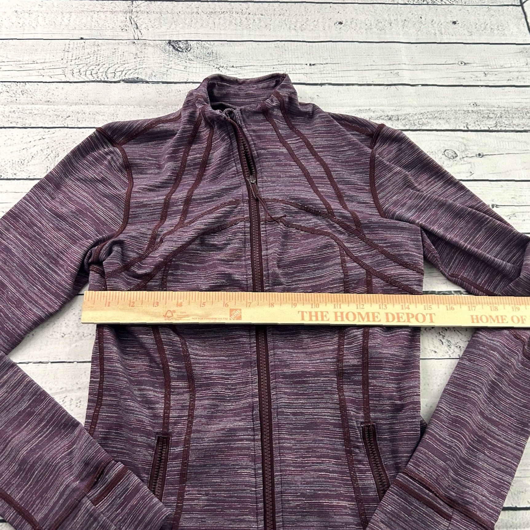 Lululemon Lululemon Define Full Zip Track Jacket Women's 8 Plum Purple Athletic Shirt Womens 8 Purple Track Jacket Full Zip Defin e Size M / US 6-8 / IT 42-44 - 3 Thumbnail