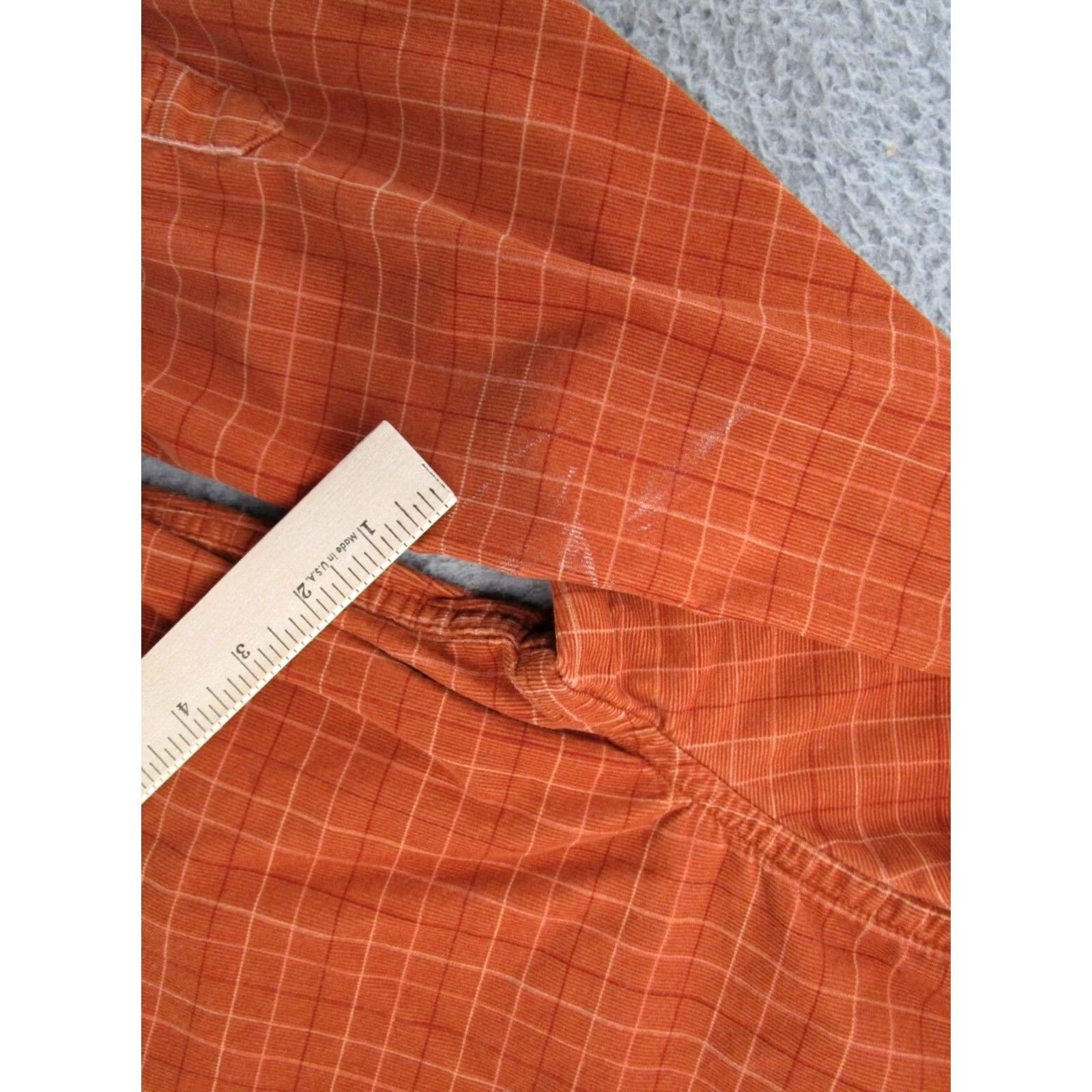 Eddie Bauer VINTAGE Eddie Bauer Mens Orange Corduroy Button-Down Long Sleeve Shirt S Jump to Primed Size US S / EU 44-46 / 1 - 2 Thumbnail